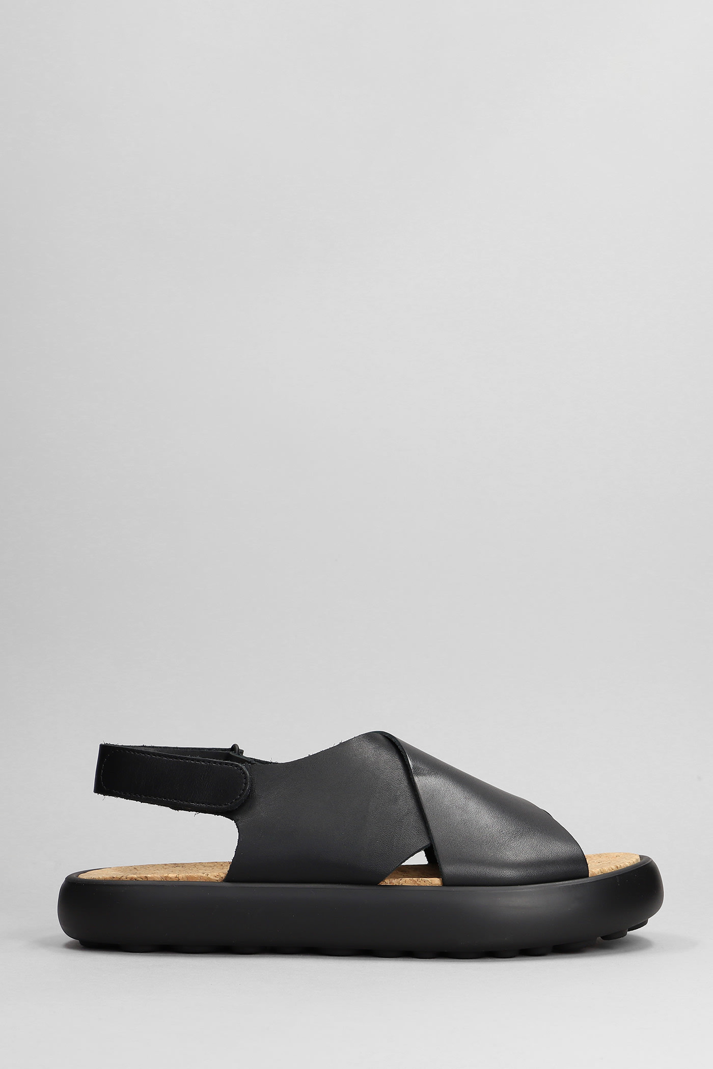 Camper Flota Flats In Black Leather