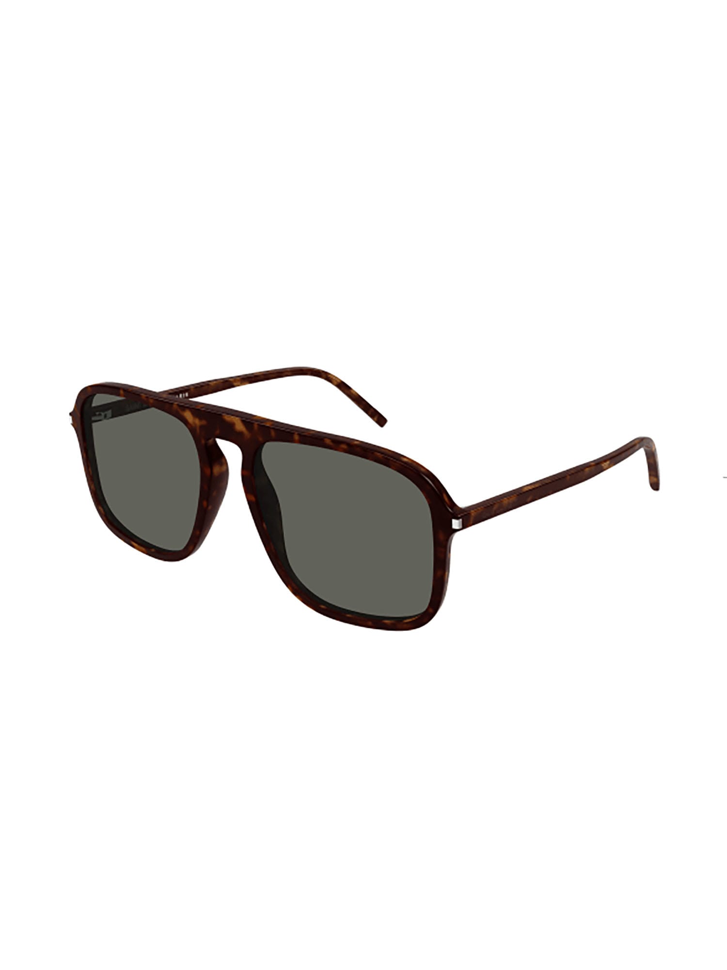 Shop Saint Laurent Sl 590 Sunglasses In Havana Havana Grey