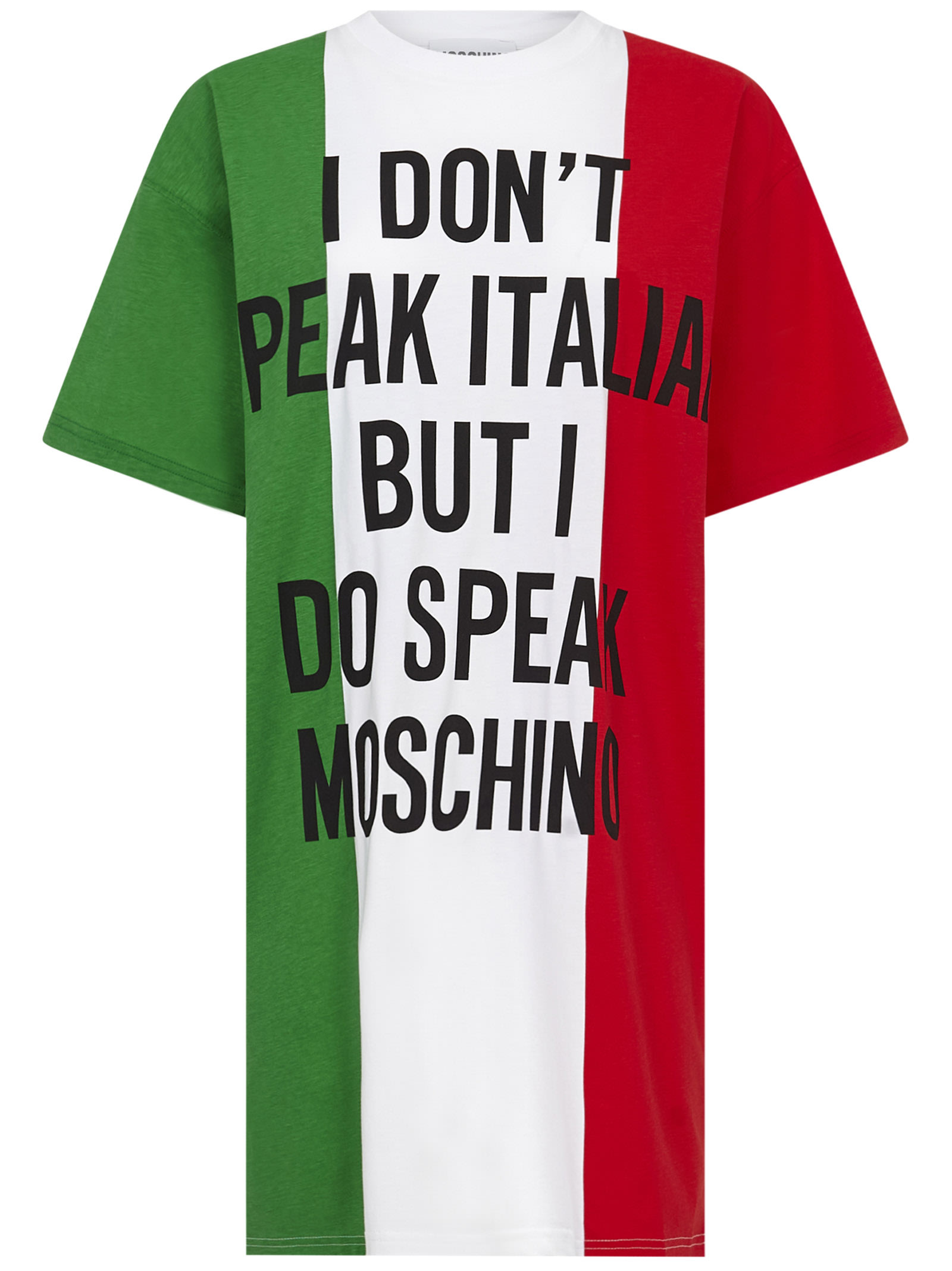 Moschino Italian Slogan Mini Dress