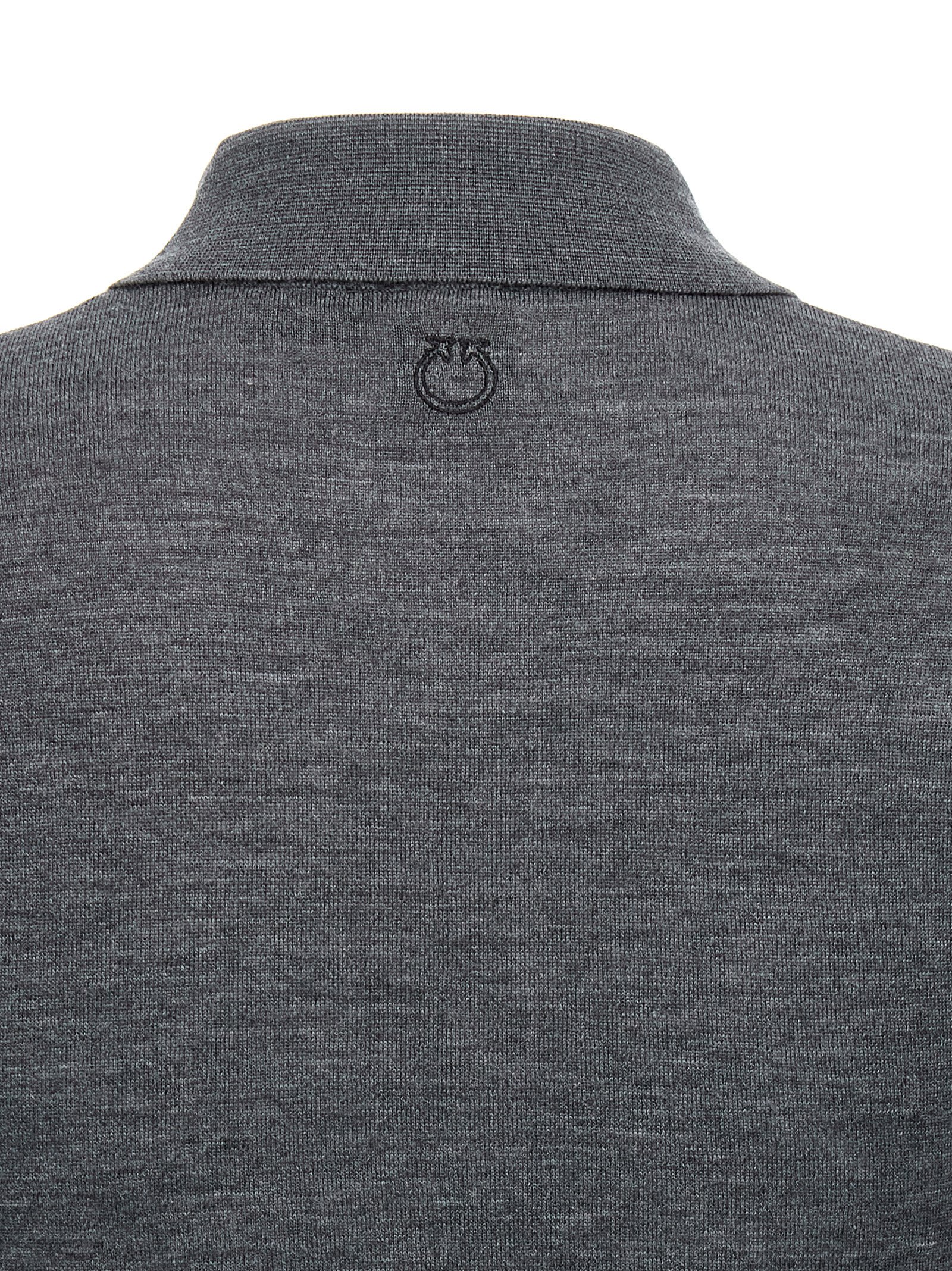 Shop Pinko Liquoroso Polo Shirt In Gray