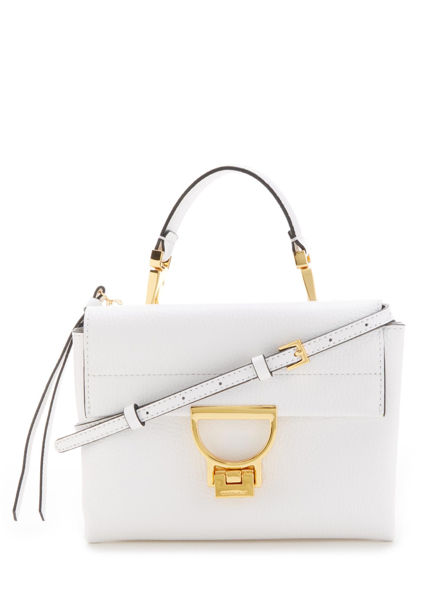 Shop Coccinelle Arlettis Handbag In Brillant White