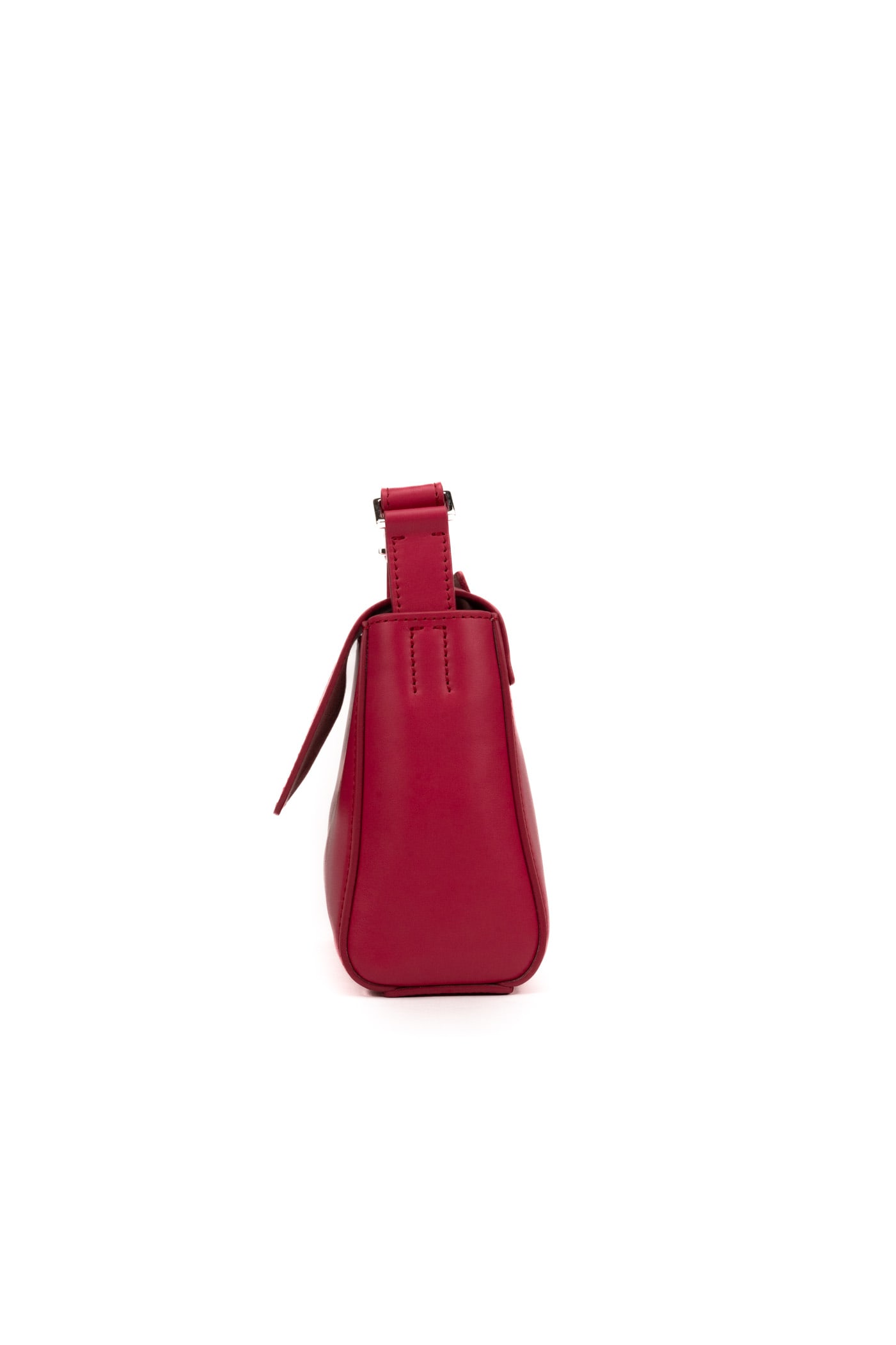 Shop Orciani Sveva Vanity Mini Leather Bag In Lampone