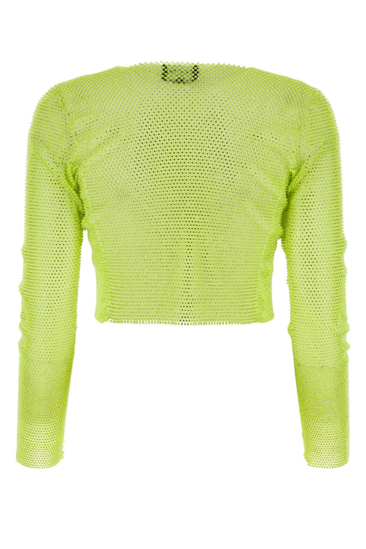 Shop Santa Brands Acid Green Mesh Top In Neonlime