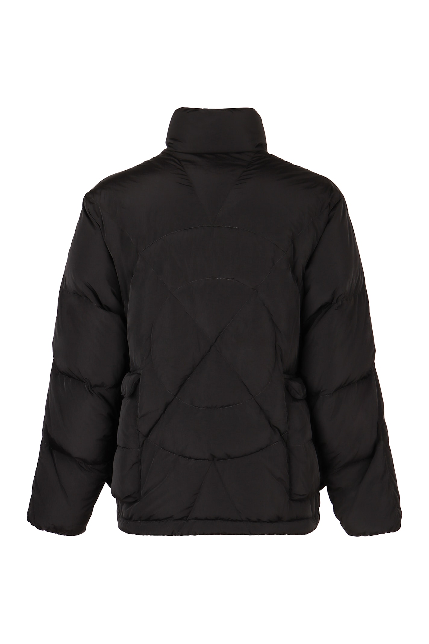 Shop Emporio Armani Bomber Jacket In Technical Fabric In Black