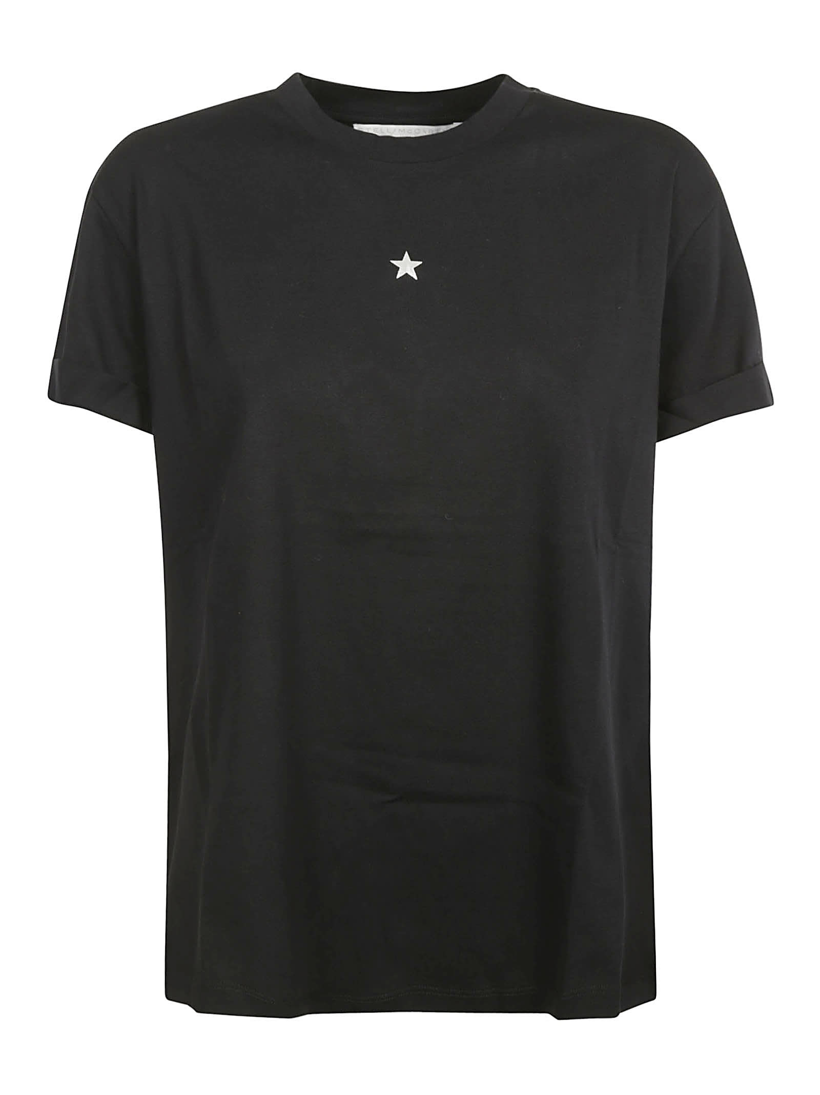 Stella Mccartney Star Detail T-shirt In Black | ModeSens
