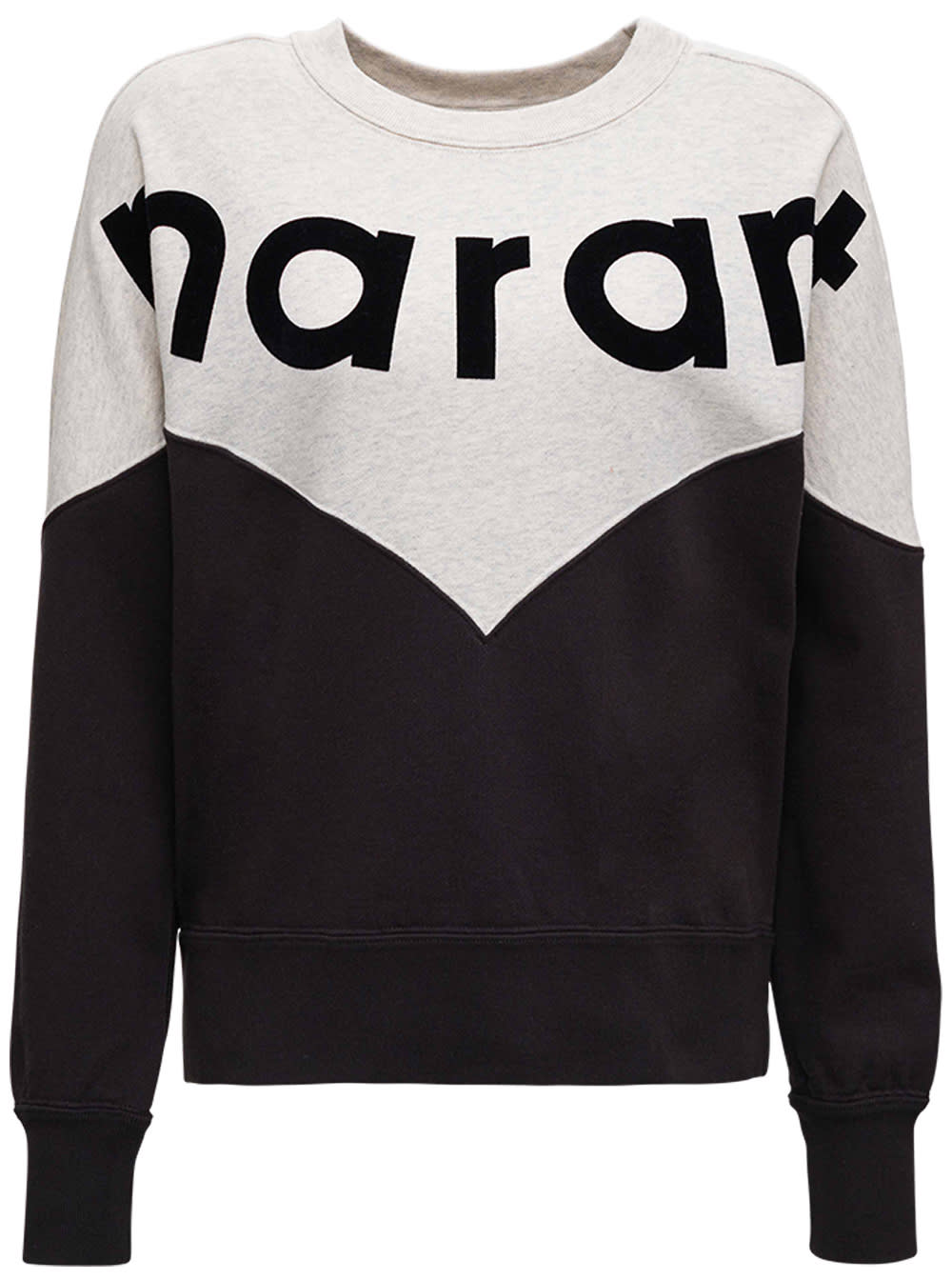 Isabel Marant Étoile Bicolor Cotton Sweatshirt With Logo