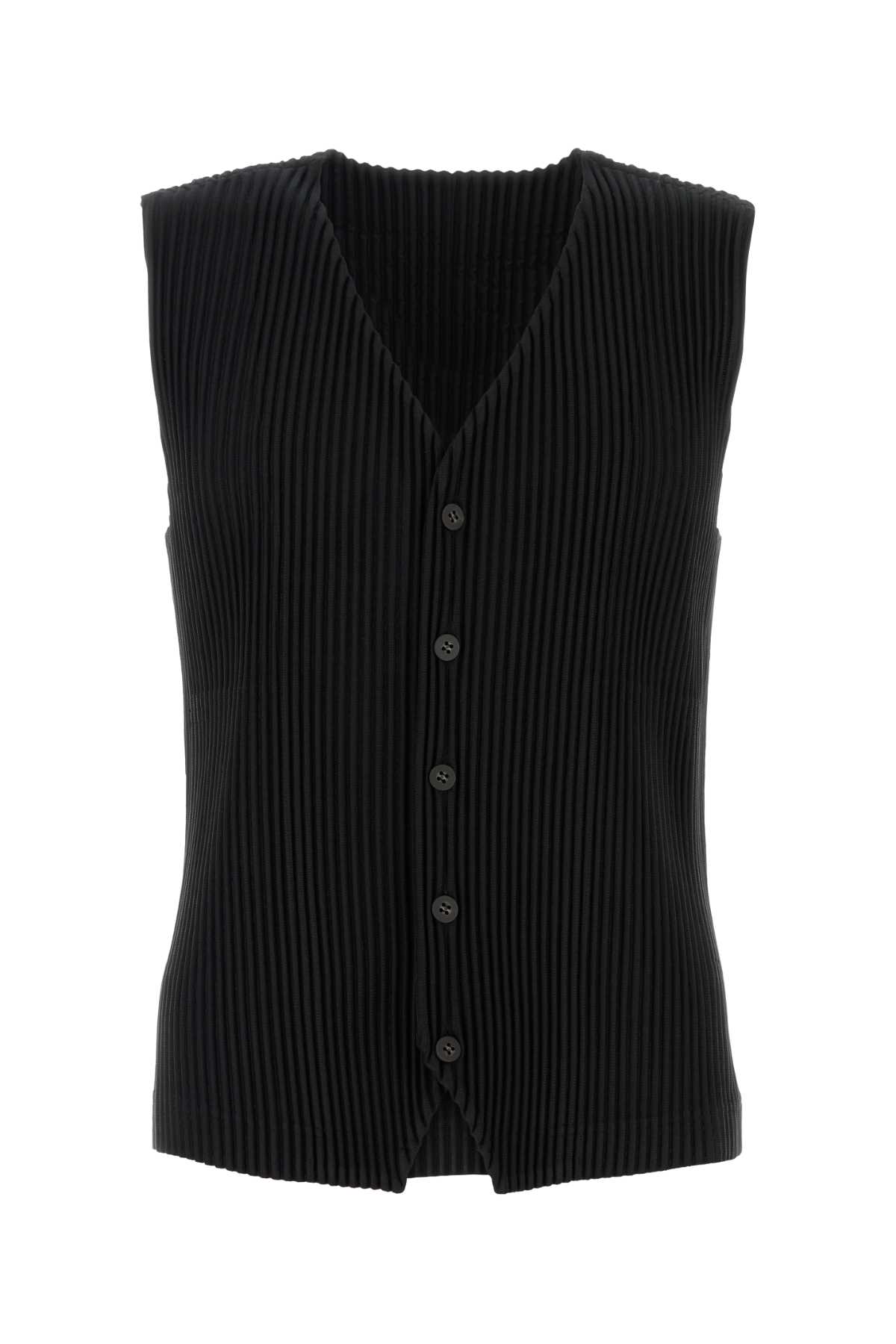 Homme Plissé Issey Miyake Black Polyester Vest