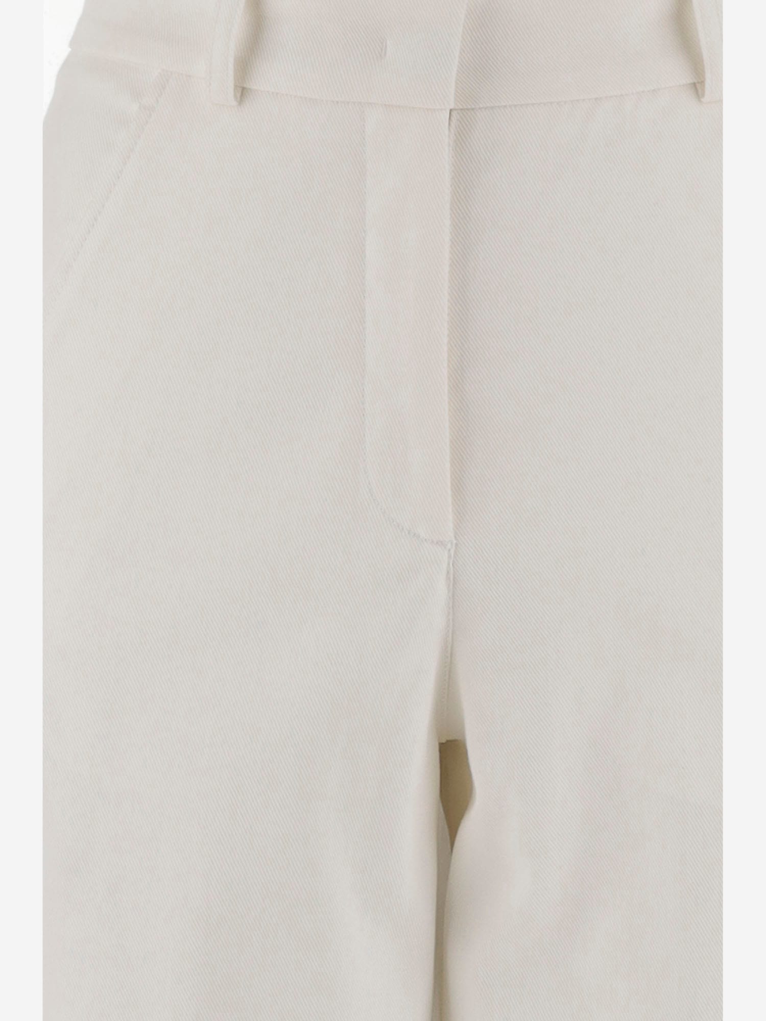 Shop Ql2 Stretch Cotton Pants In White