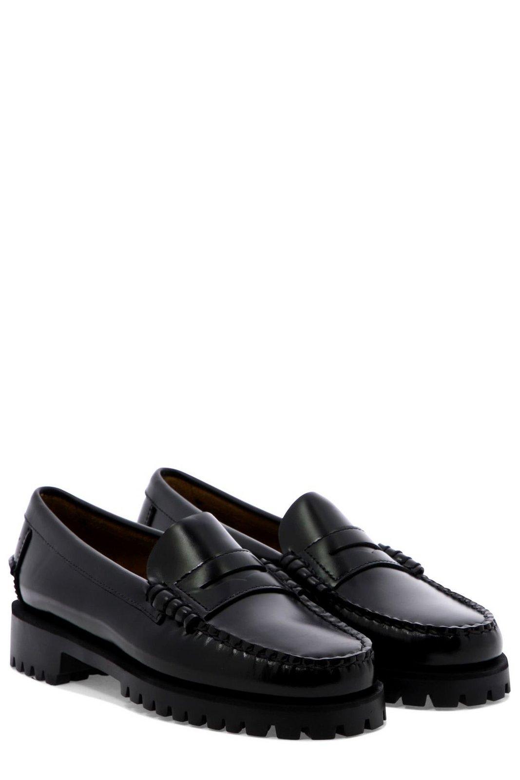 Shop Sebago Dan Lug Loafers In Black