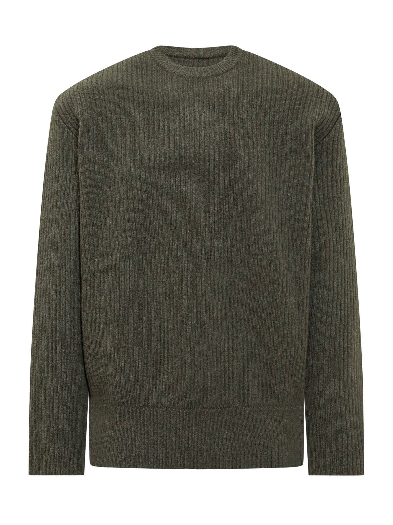 Shop Givenchy Crewneck Sweater In Military Green