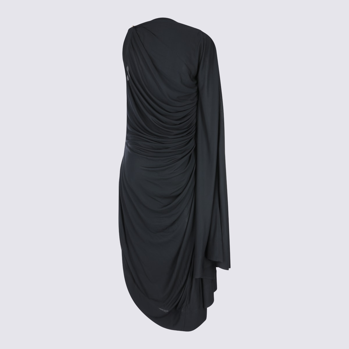 BOTTEGA VENETA BLACK MIDI DRESS