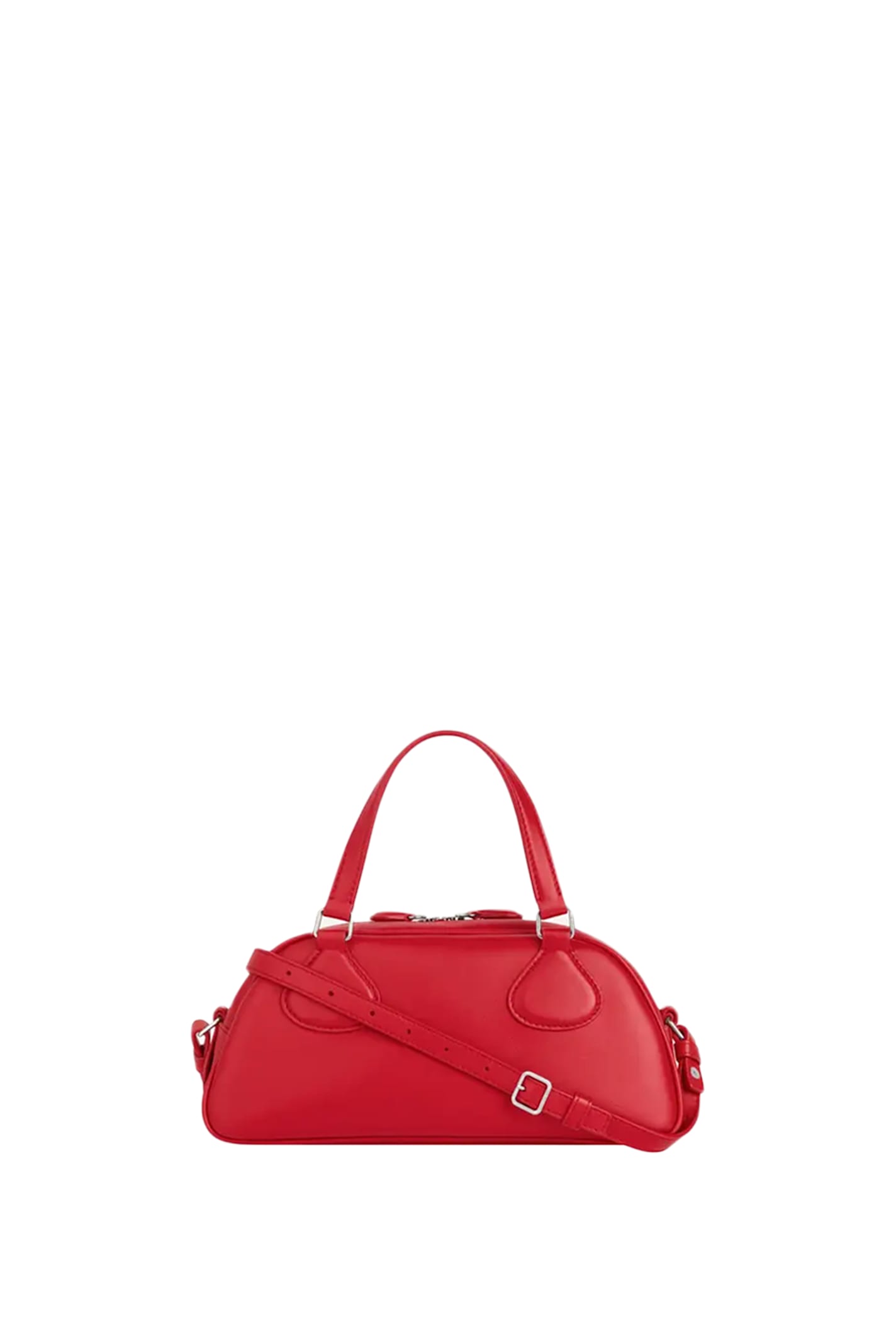 Courrèges Top Handle Shoulder Bag In Red