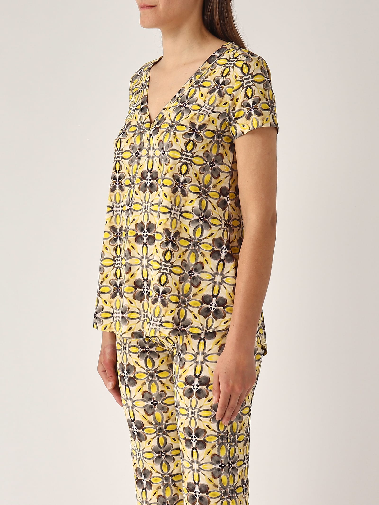Maliparmi T-shirt Caleido T-shirt In Yellow