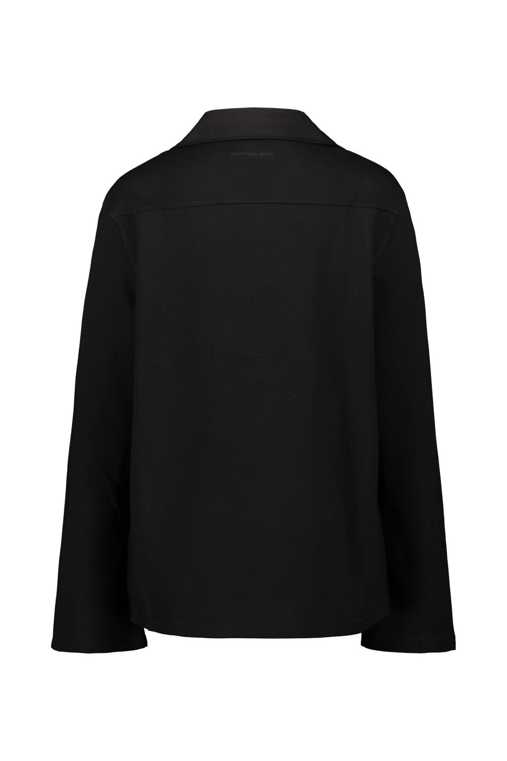 Shop Courrèges Piqué Polo Shirt In Black