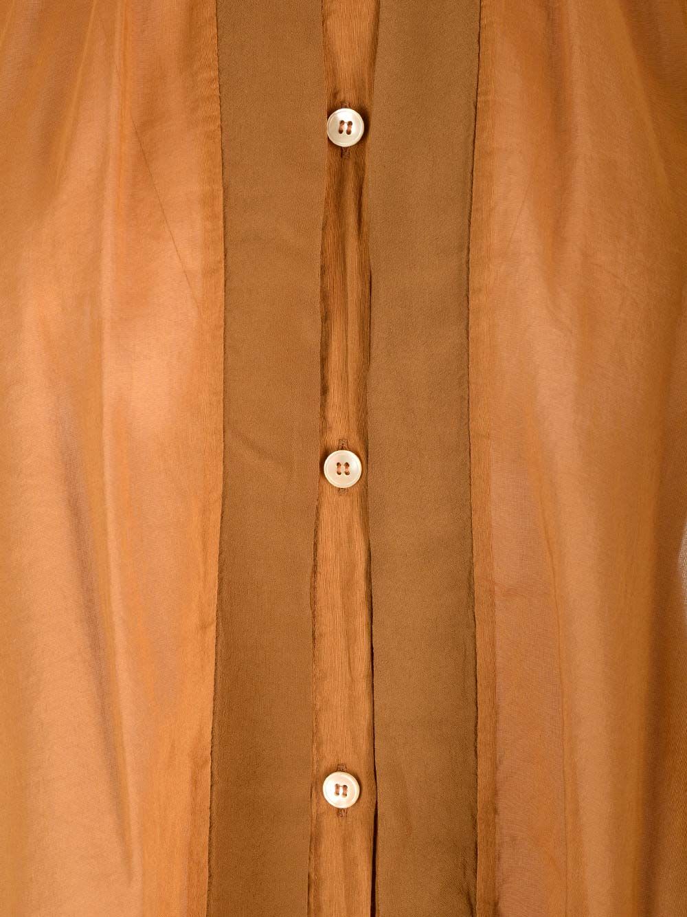 Shop Forte Forte Voile Bohemian-style Shirt In Brown