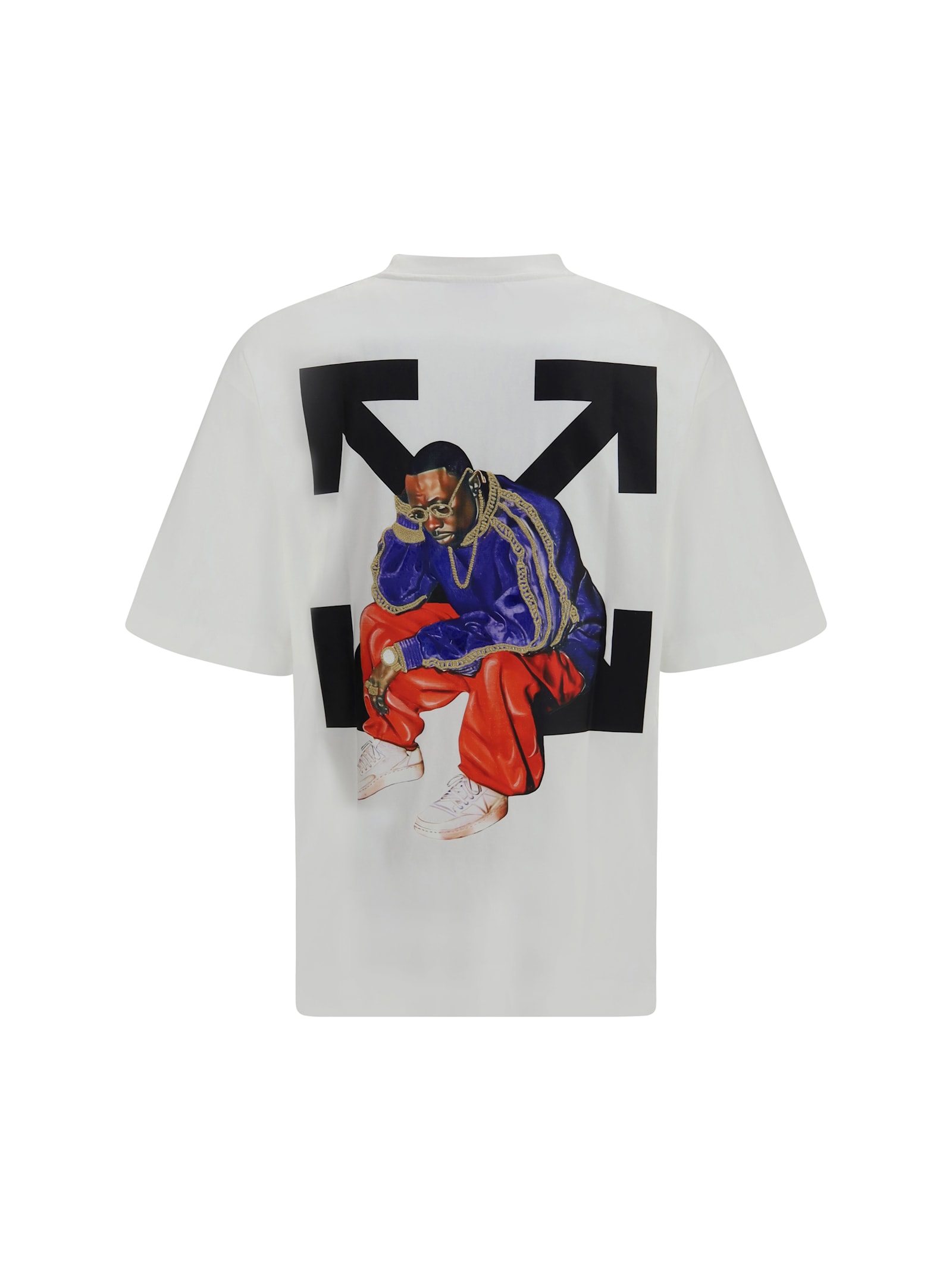 Off-white Thinkman Arrow Skate Logo Tee In Neutral