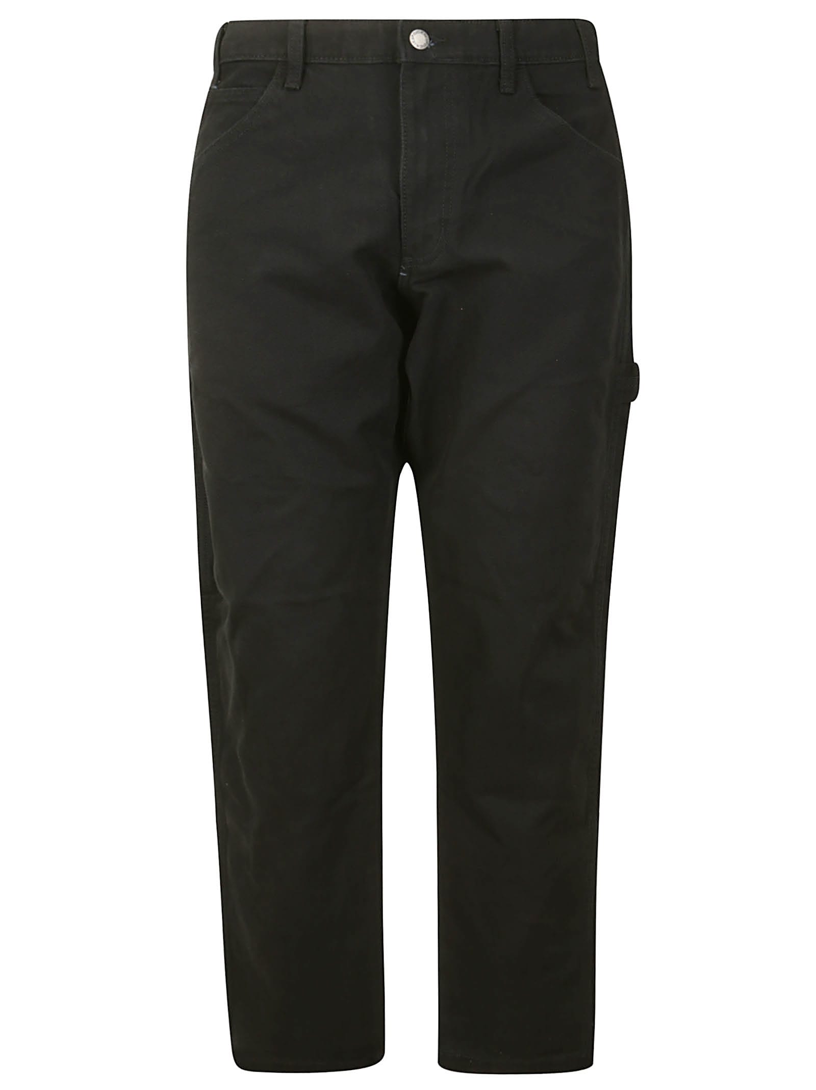 Shop Dickies Duck Carpenter Pant Stone Washed Black In Sw Black