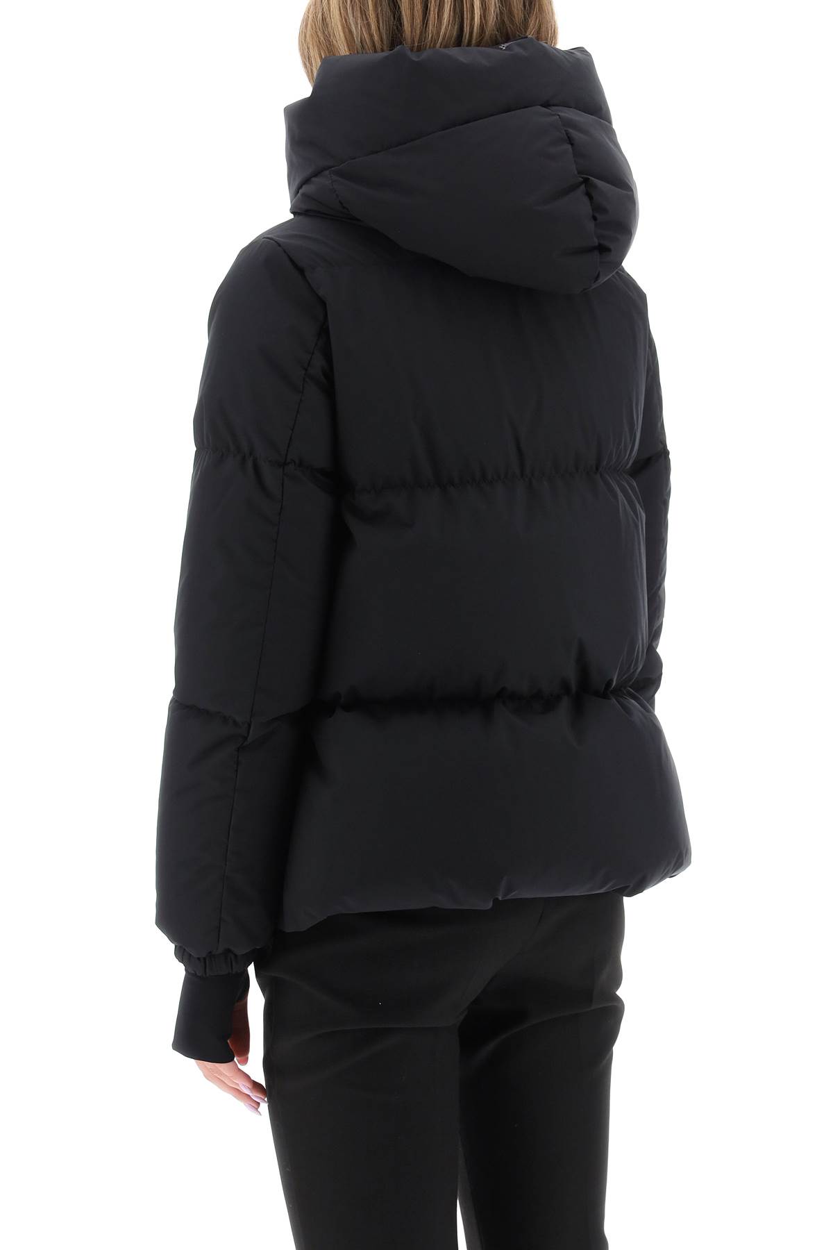 Shop Herno Down Jacket In Gore-tex Infinium Windstopper In Black