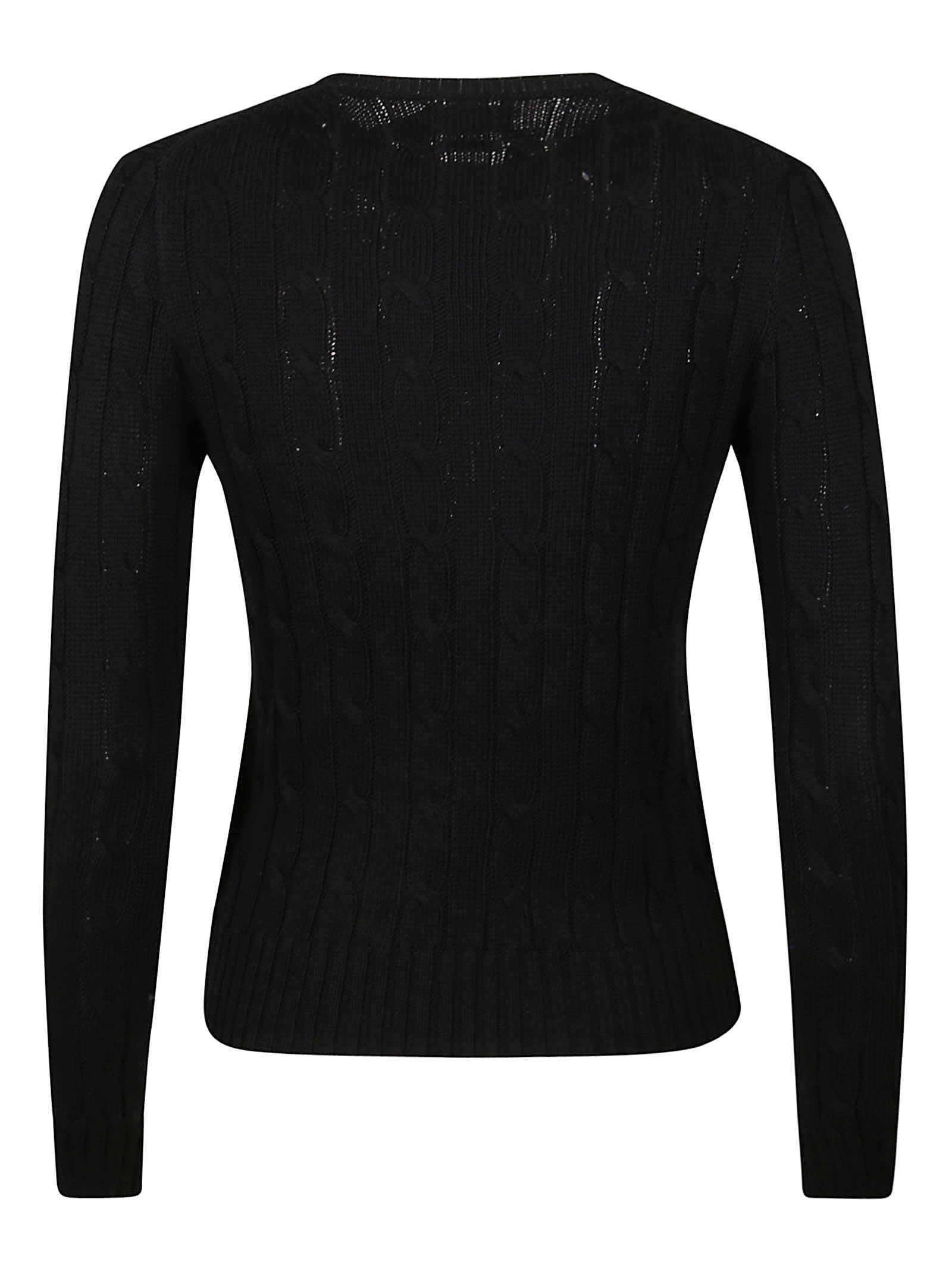 Shop Polo Ralph Lauren Julianna Long Sleeve Sweater In Polo Black