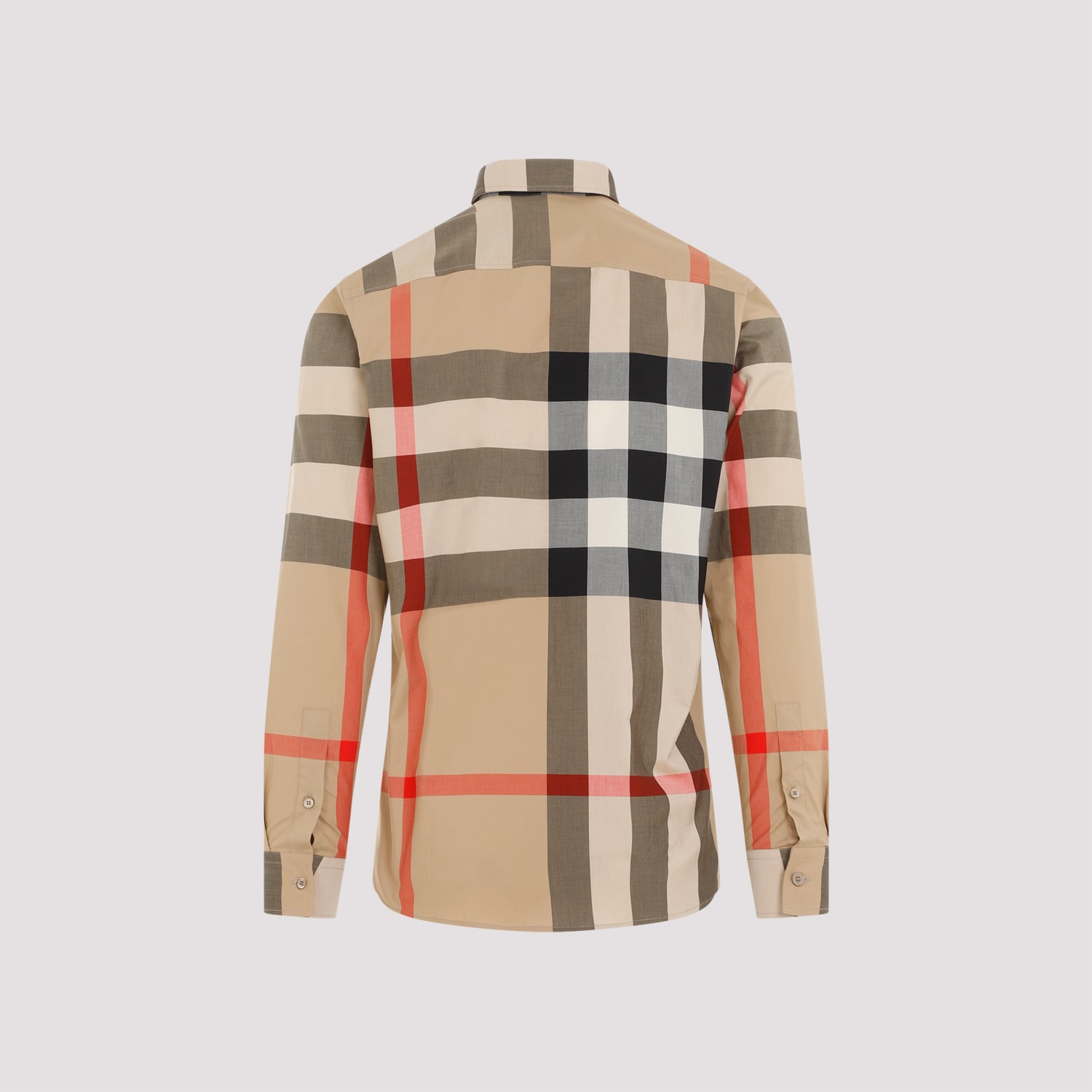 Shop Burberry Check Cotton Shirt In Archive Beige Ip Chk