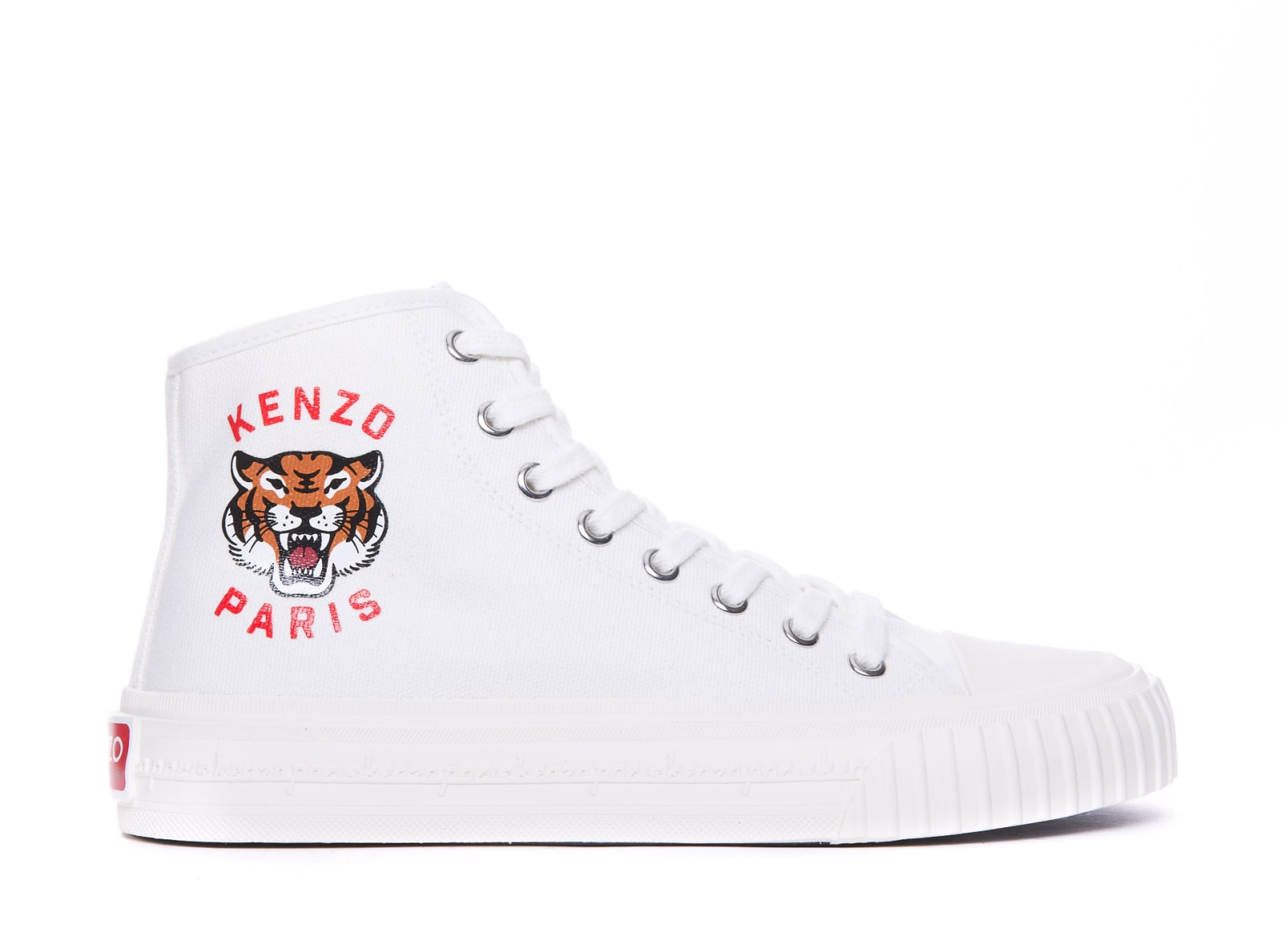Kenzo Foxy High Sneakers In White