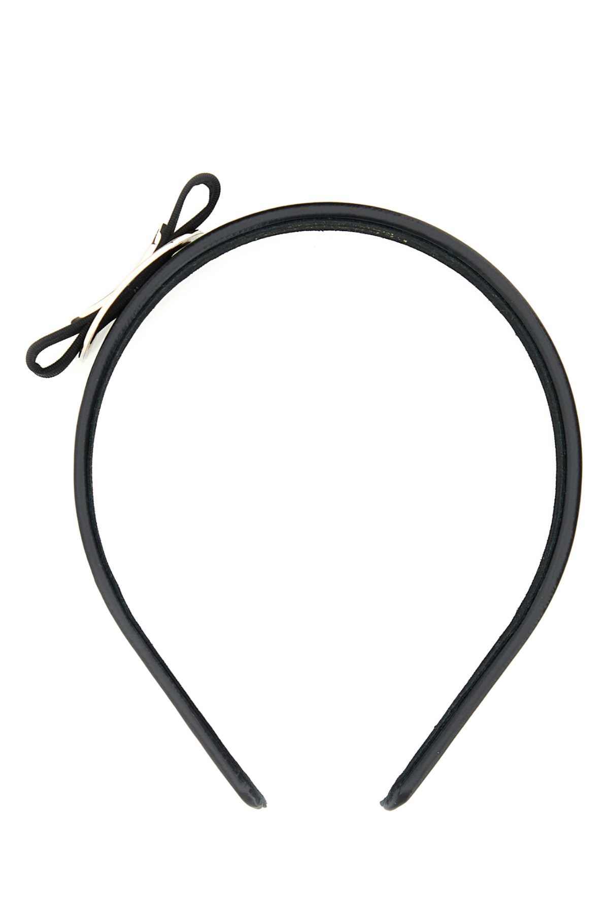 Black Leather Hairband