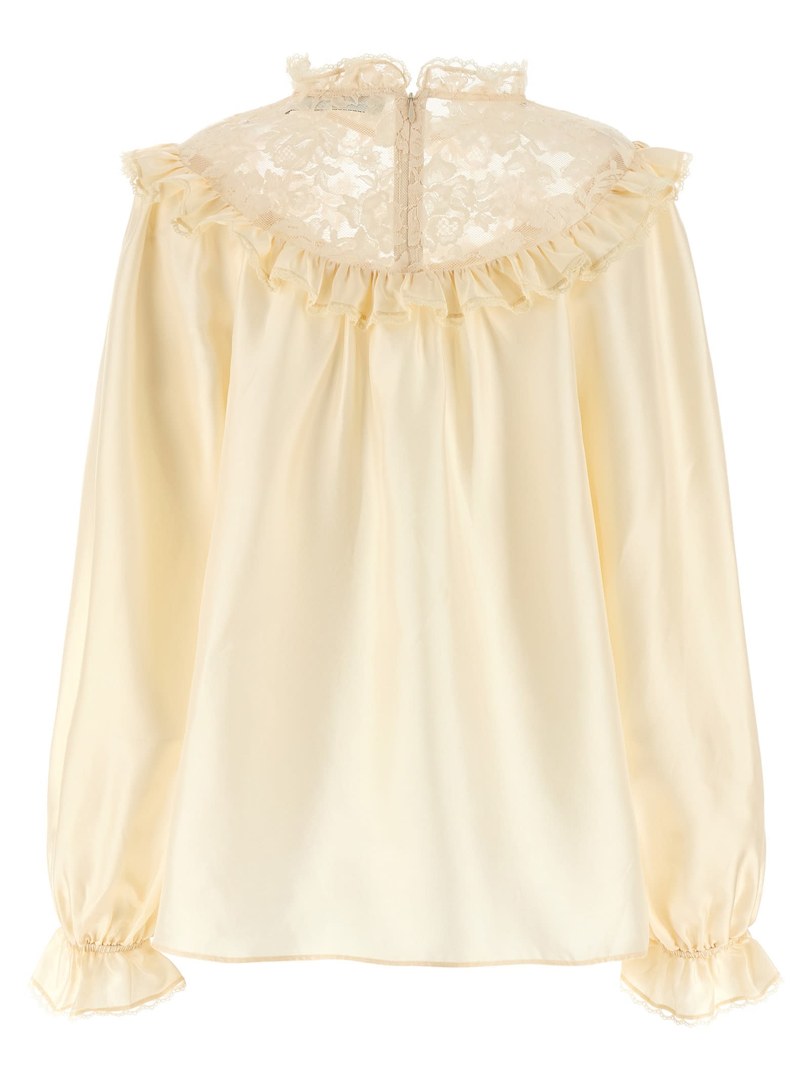 Zimmermann Lace Billow Blouse In Neutral