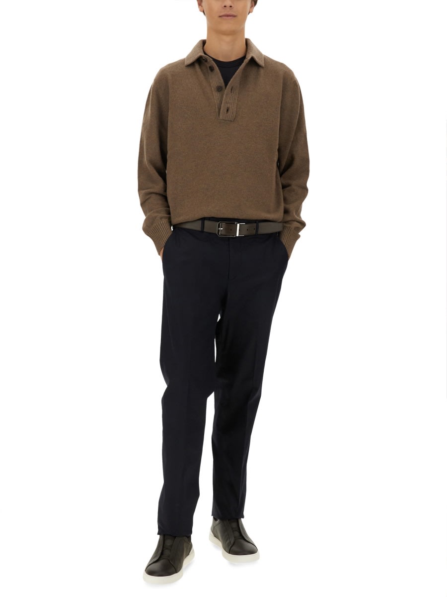 ZEGNA WOOL POLO. 