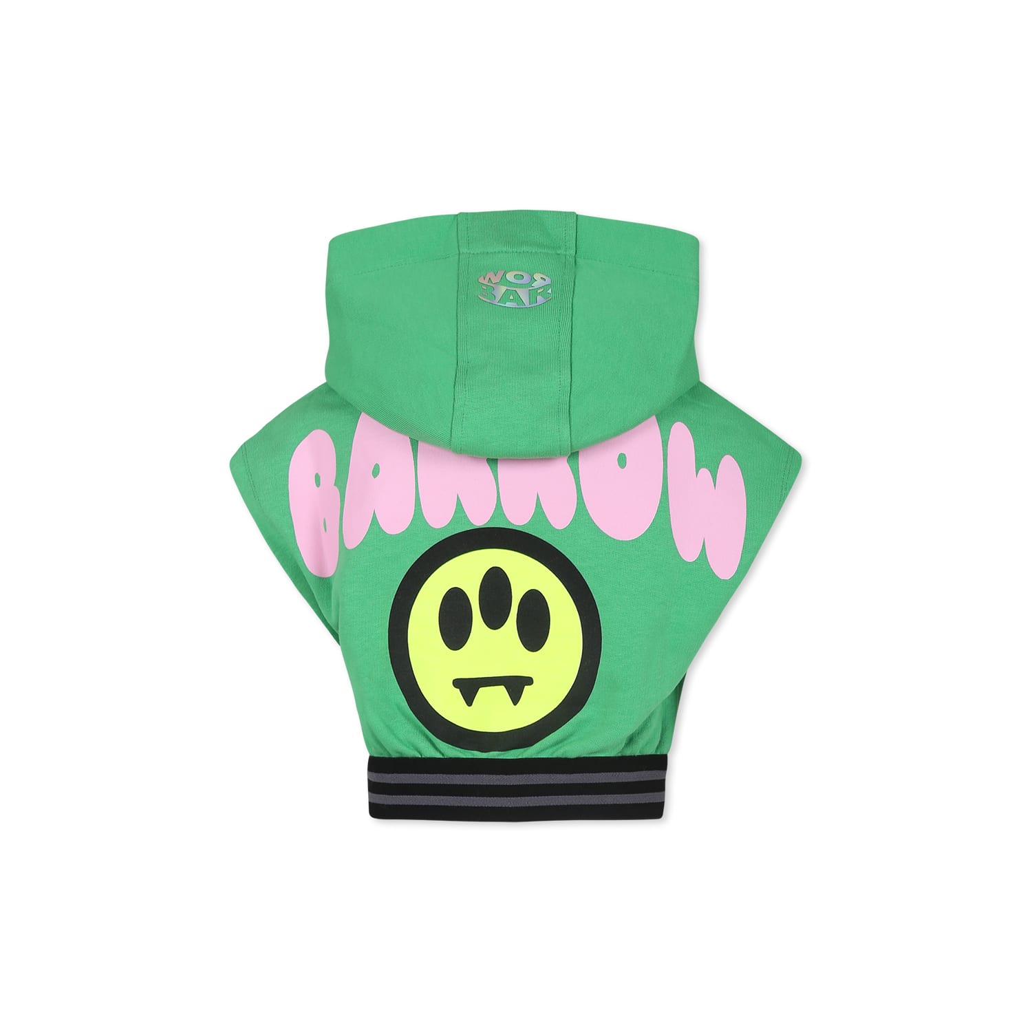 Shop Barrow Green Crop Sweatshirt For Girl With Smiley