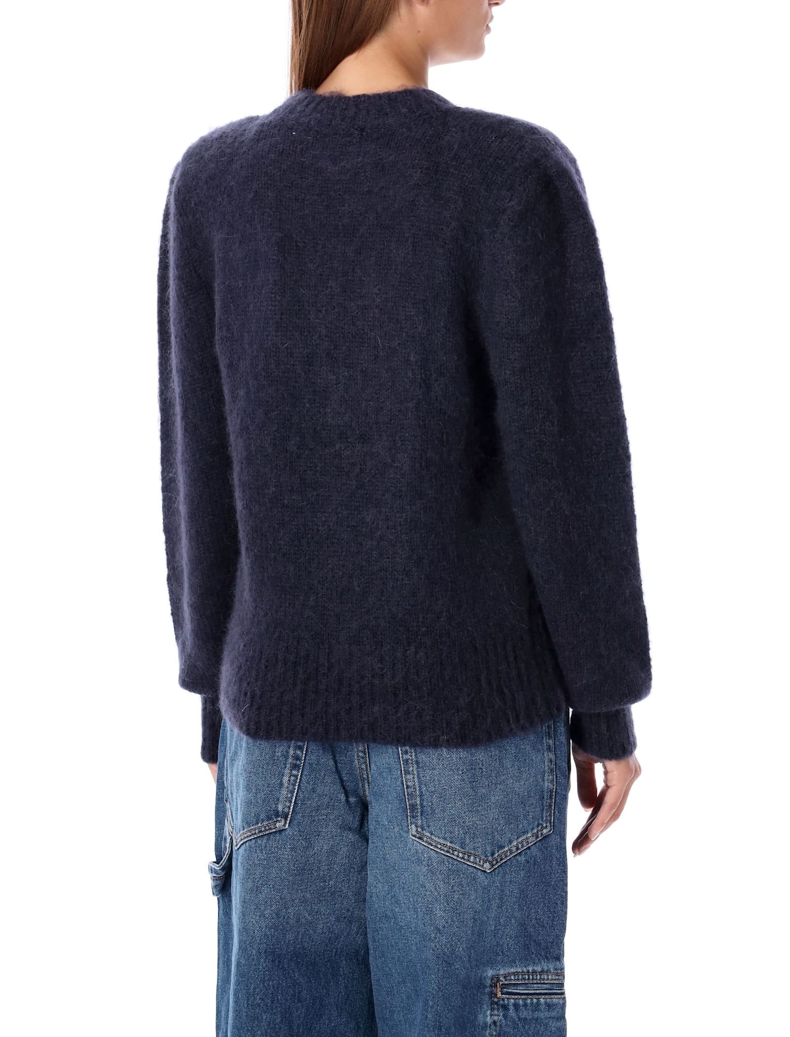 Shop Marant Etoile Esmee Sweater In Midnight Blue