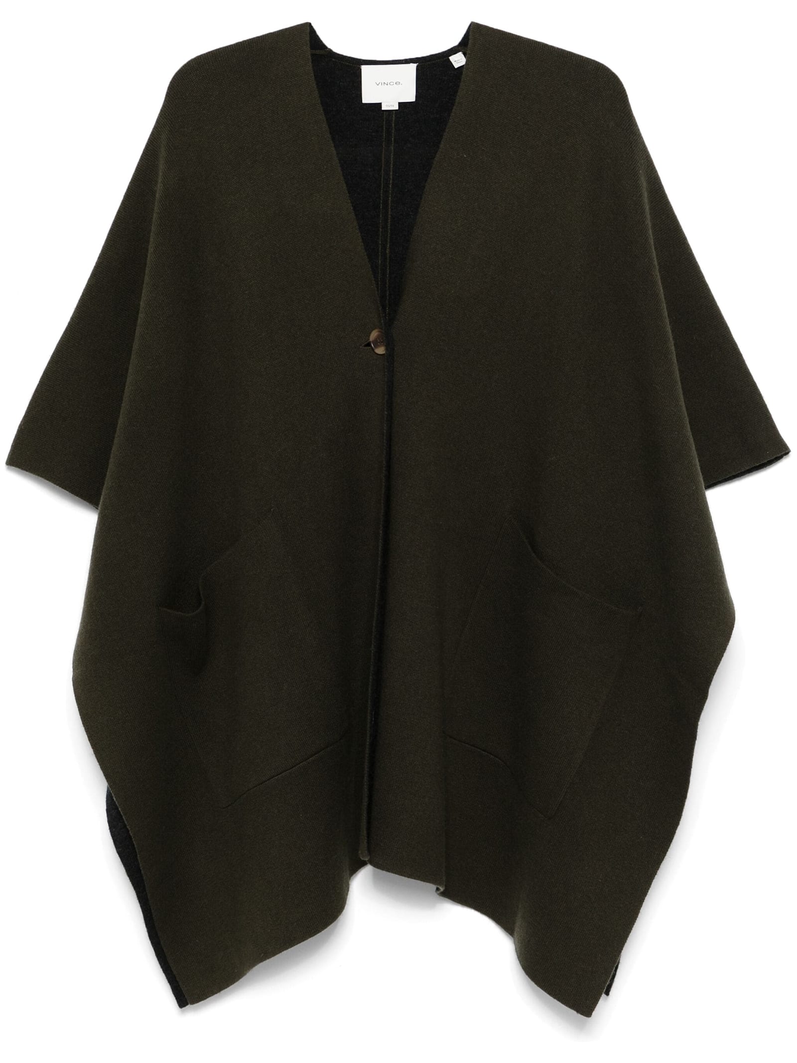 Wool Double Face Knit Cape