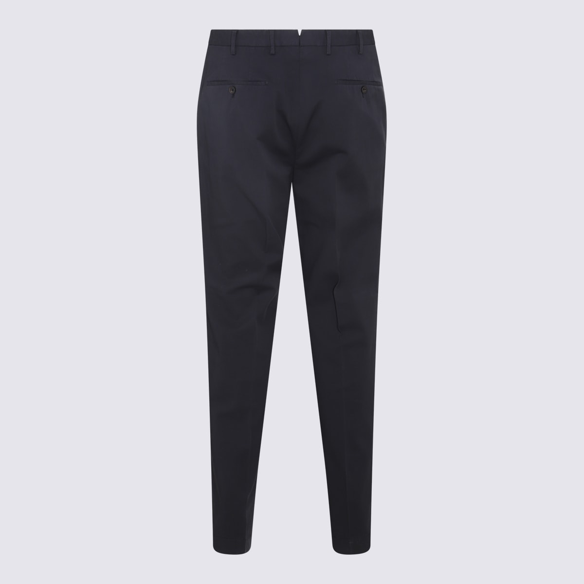 Shop Incotex Dark Blue Cotton Stretch Pants