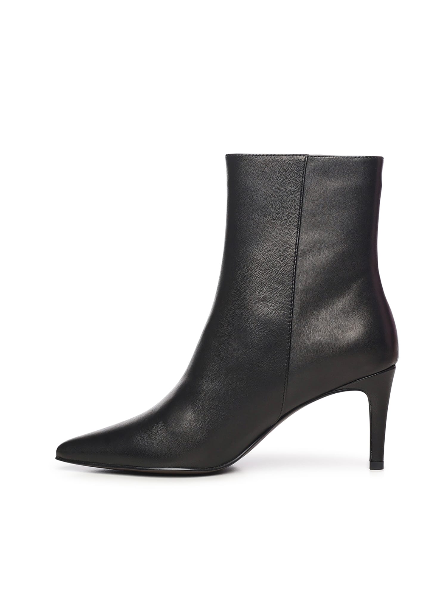Coccinelle 80mm C-me Smooth Zip-detail Pointed-toe Boots In Black