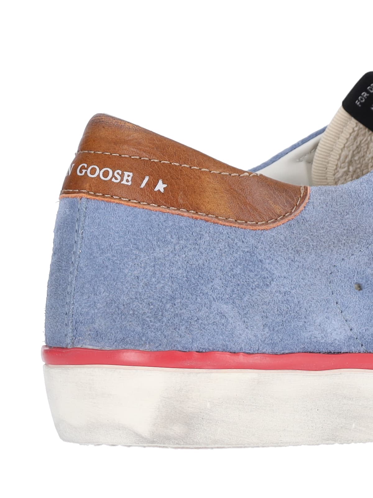 Shop Golden Goose Super Star Sneakers In Blue