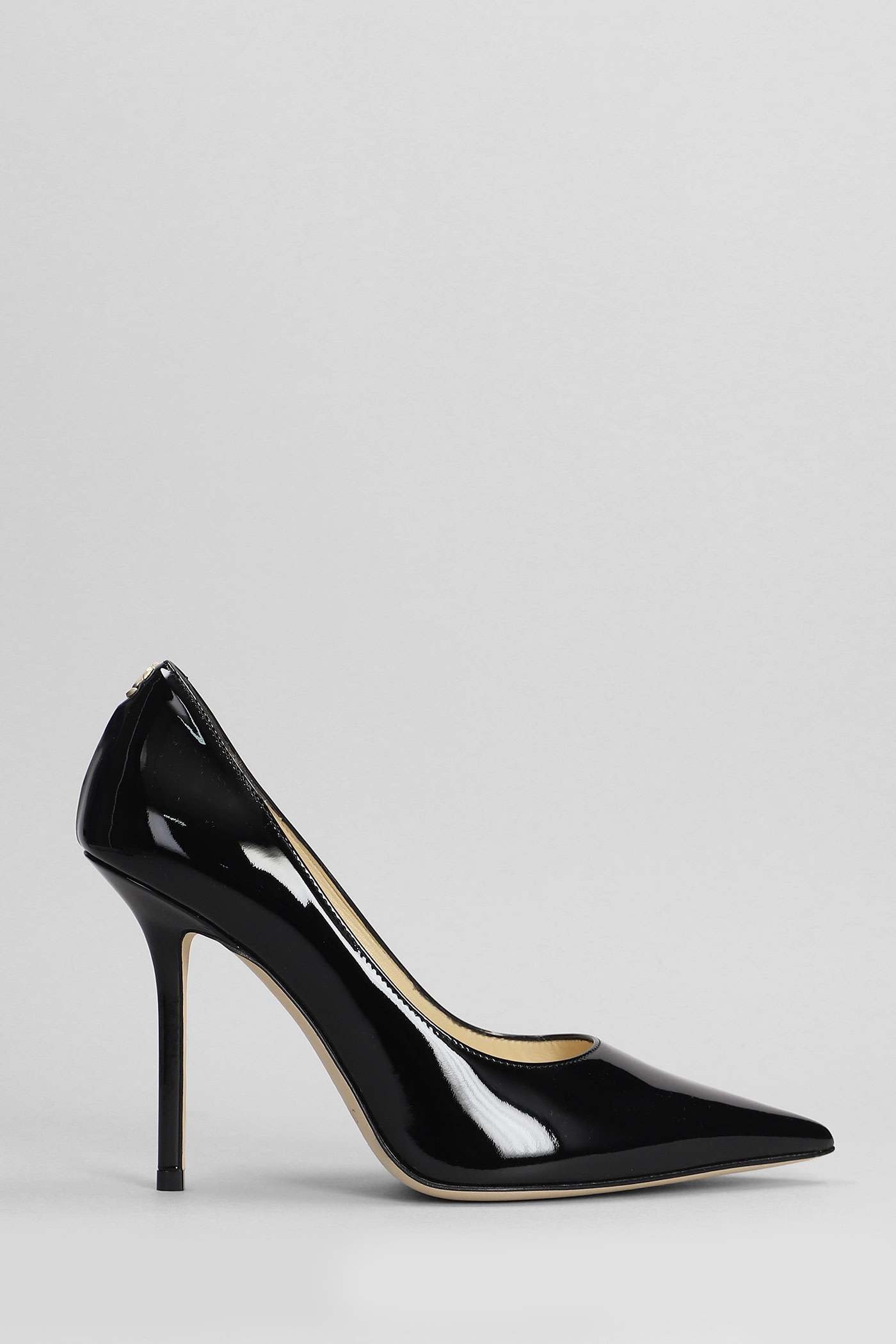 Jimmy Choo Love 100 Pumps In Black Patent Leather