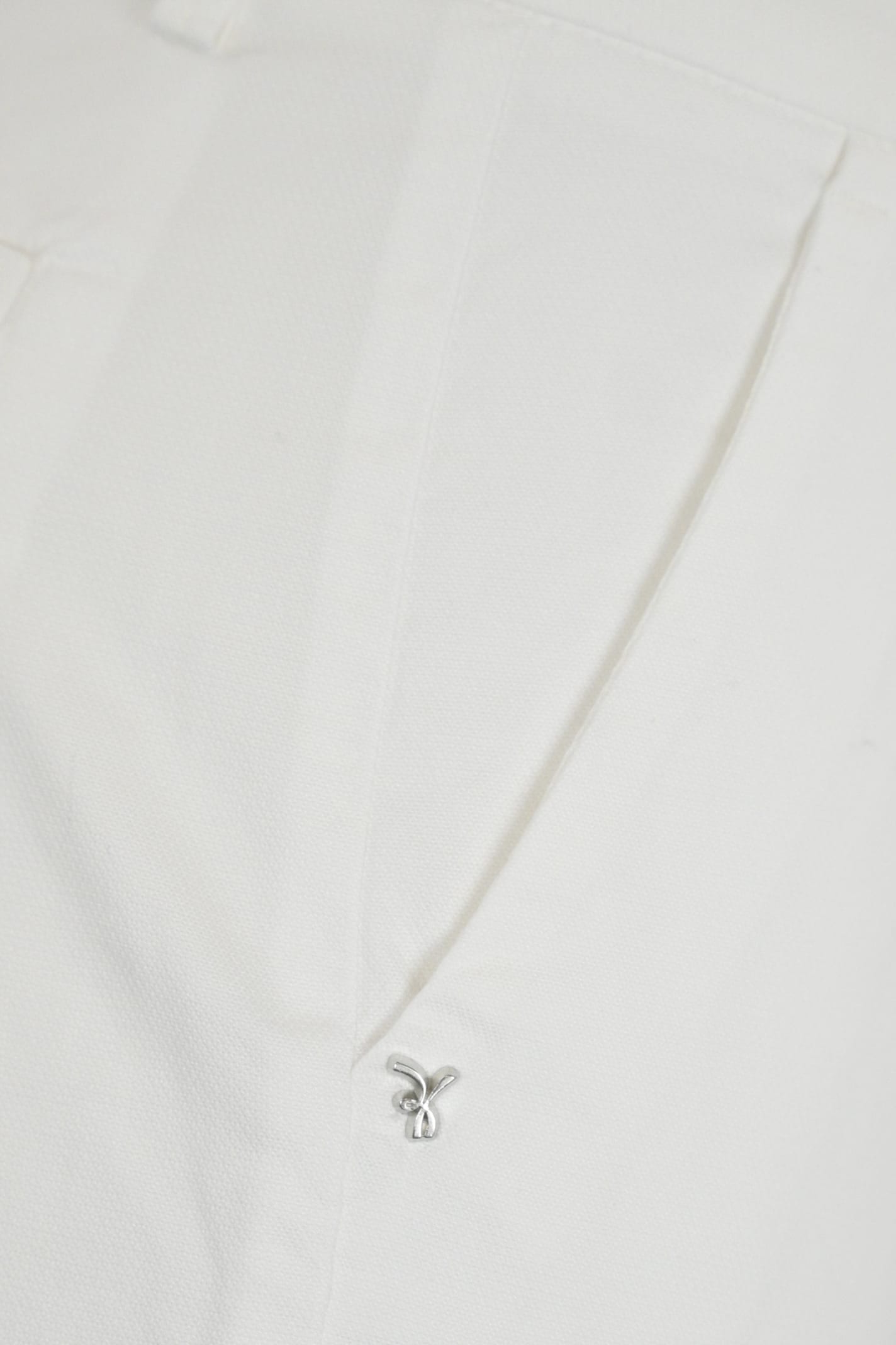 Re-hash Gloria Capri Chino Trousers In Bianco