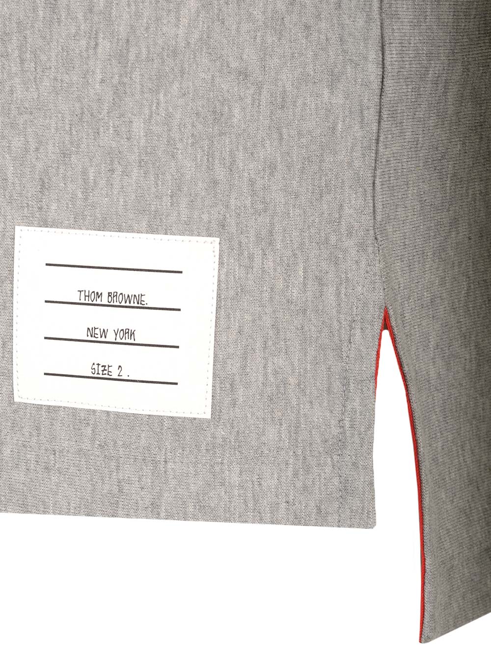 Thom Browne T-shirt Rwb Stripe In Med Grey