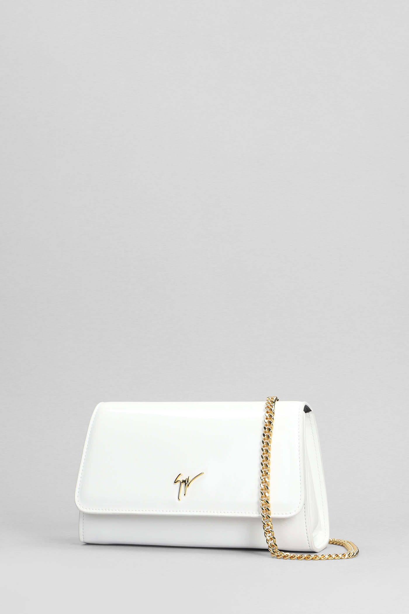 Giuseppe Zanotti Cleopatra Clutch In White Leather