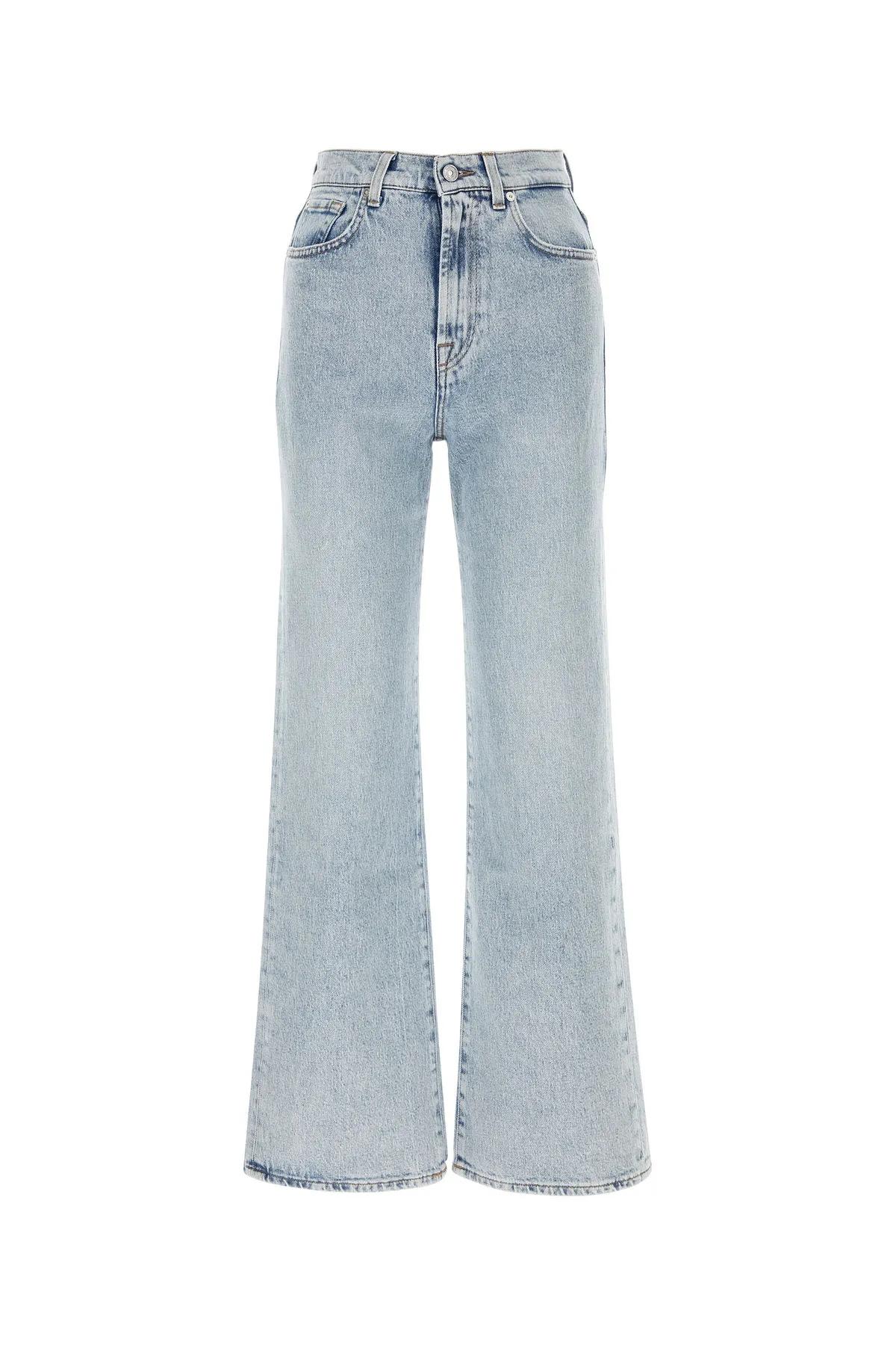 Shop 7 For All Mankind Light-blue Stretch Denim Chiara Biasi X  Jeans