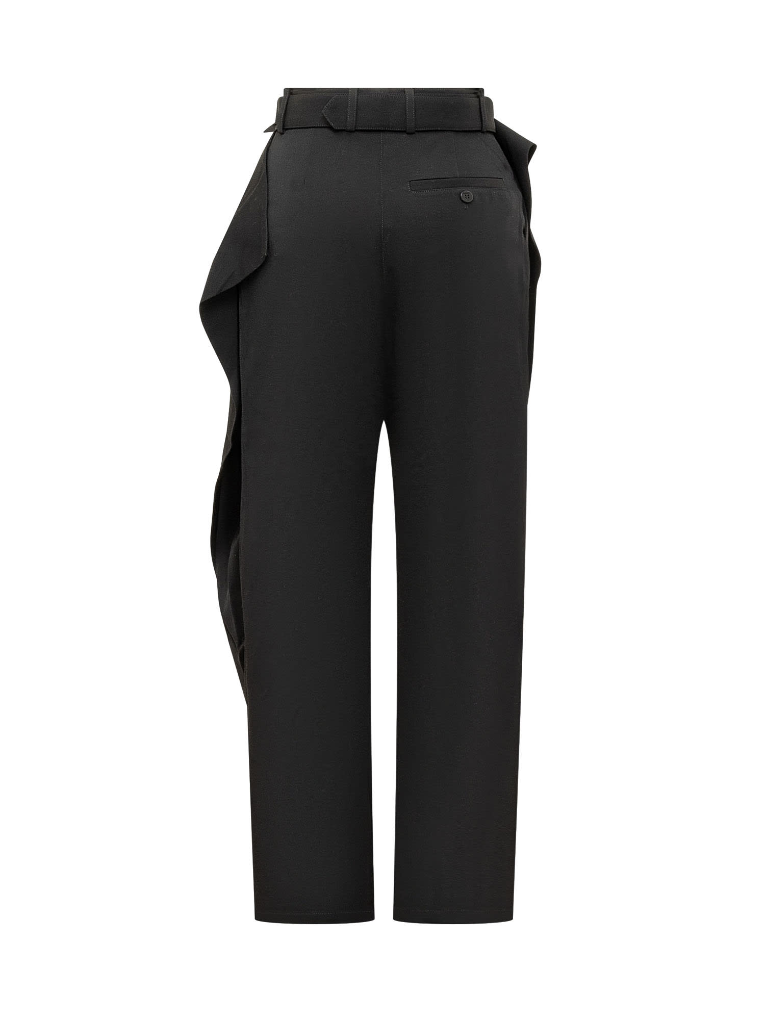 Shop Jw Anderson Fold Over Trousers In Black