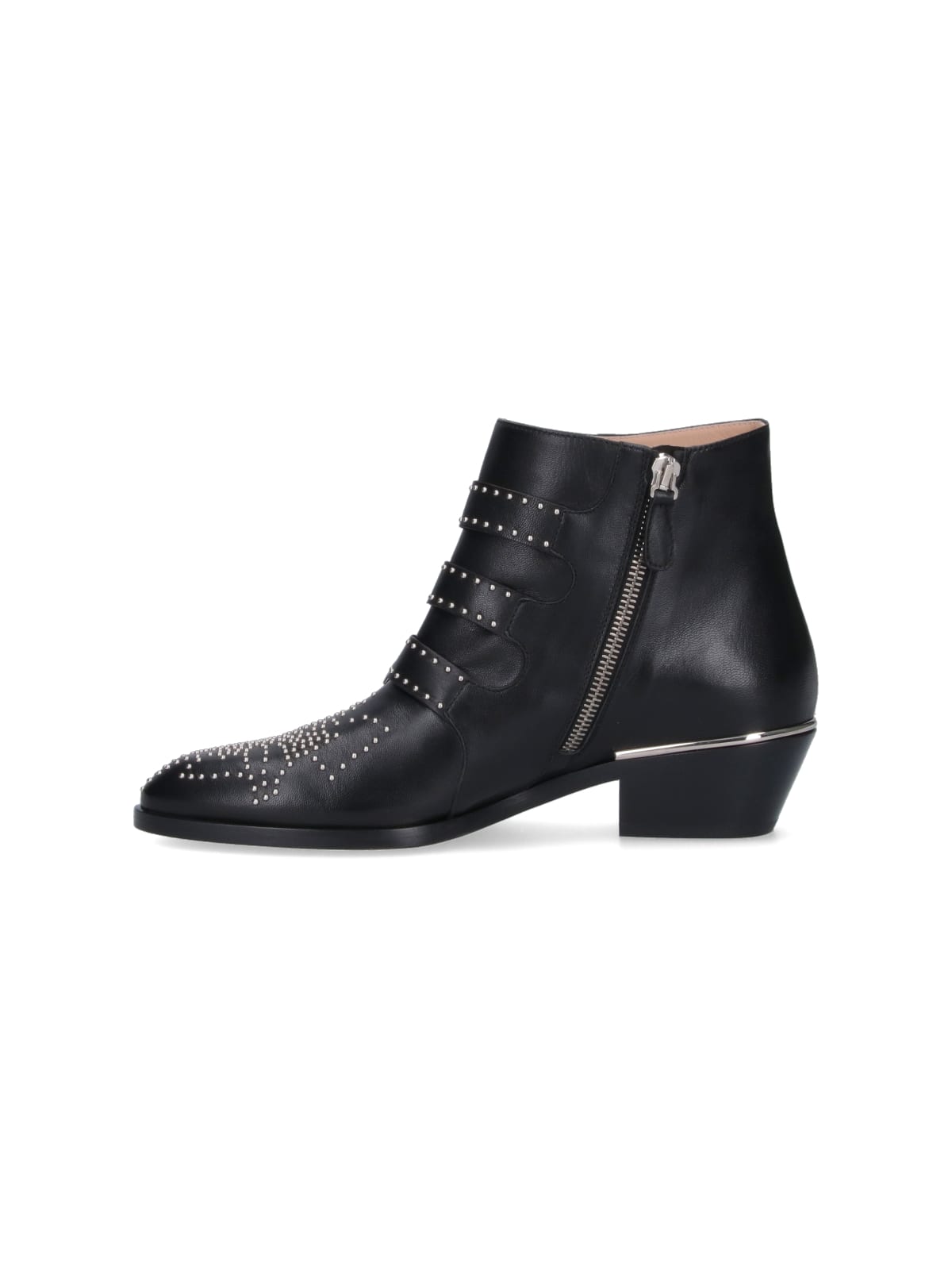Shop Chloé Ankle Boots Susanna In Black
