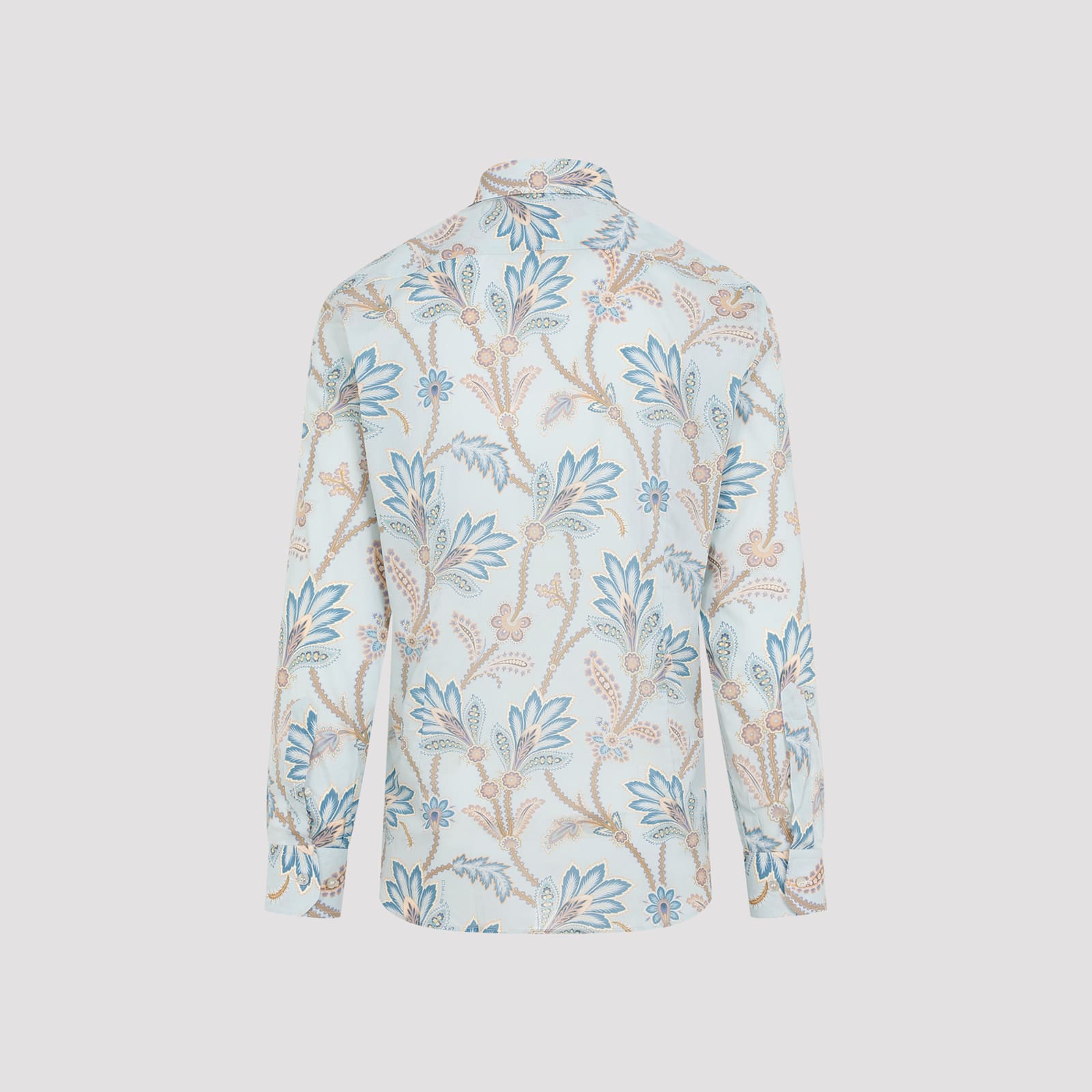 Shop Etro Roma Shirt In F.do Azzurro