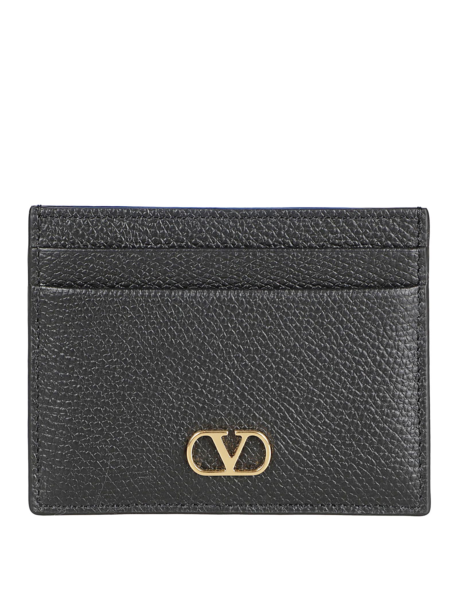 Valentino Vlogo Card Holder In Black