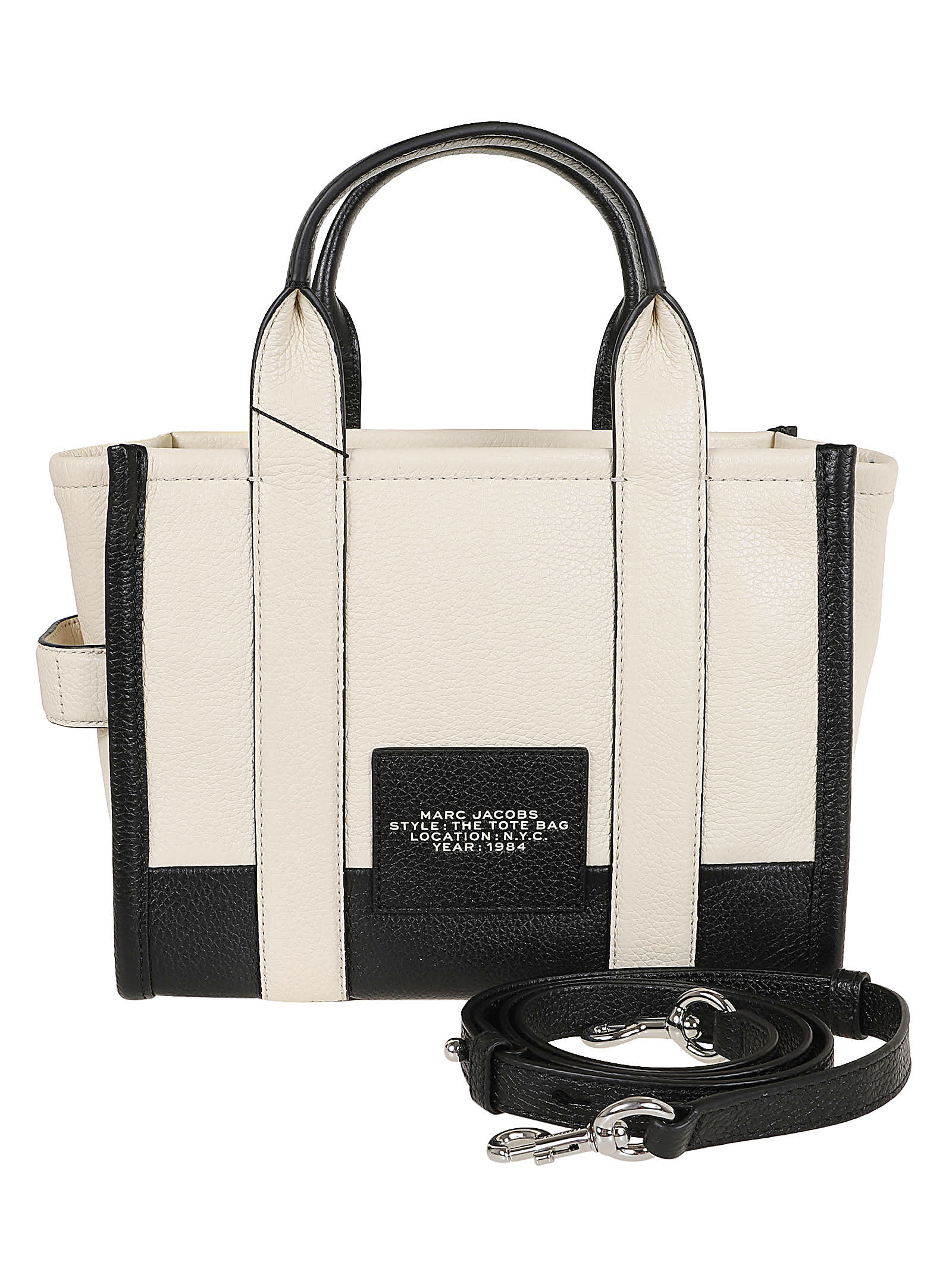 Shop Marc Jacobs The Small Tote In Ivory Multi