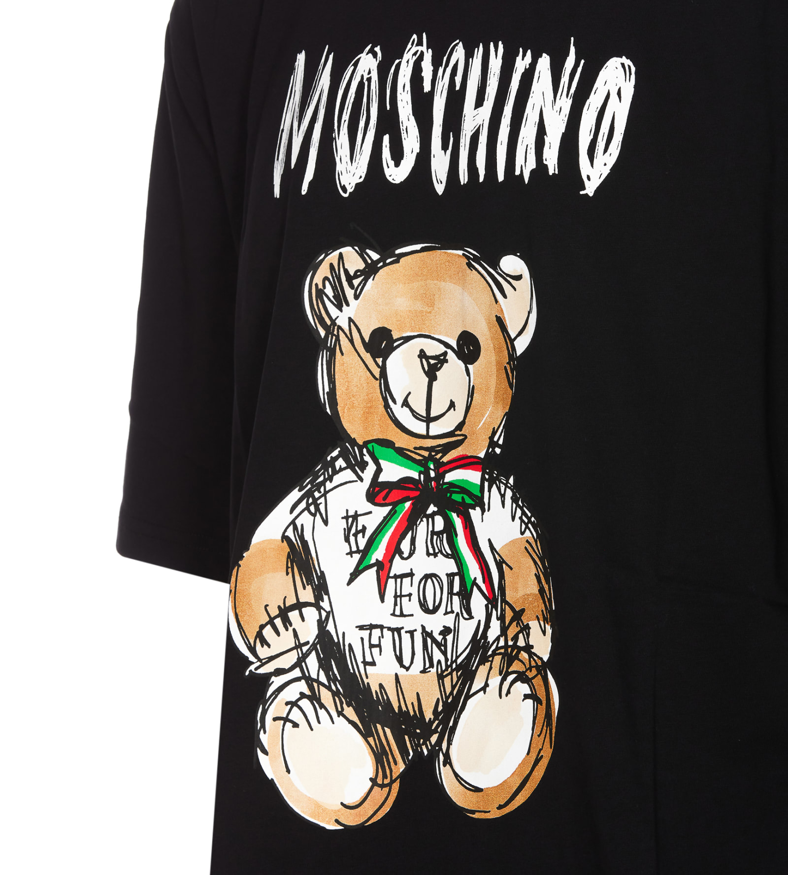 Shop Moschino Drawn Teddy Bear T-shirt