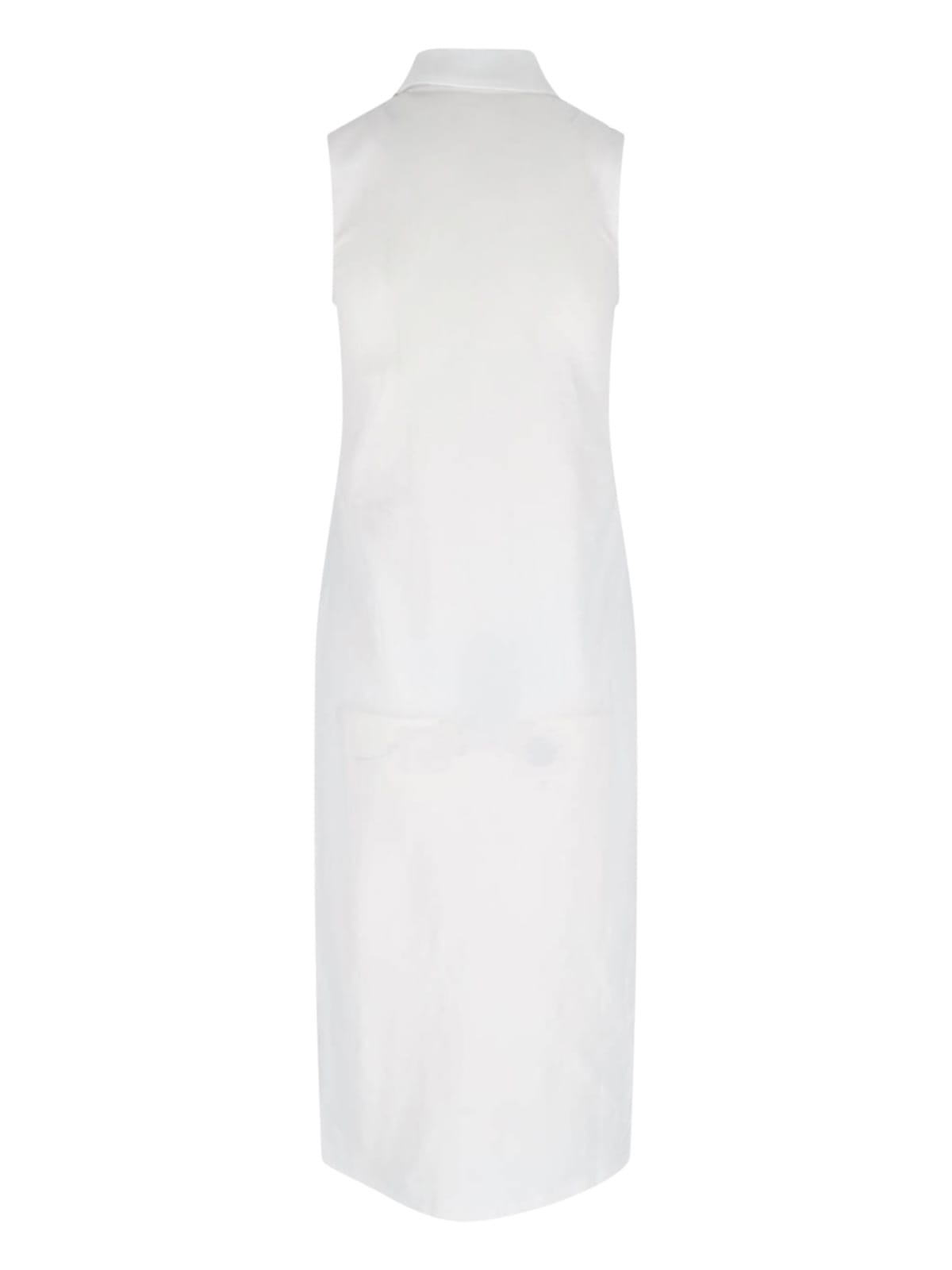Polo Ralph Lauren Logo Midi Dress In White
