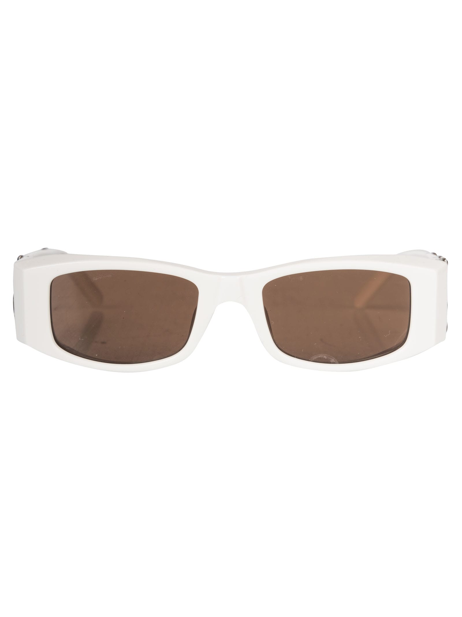 Click to view more detailed imagery on our partner's website Palm Angels Pa01 Sunglasses In White/brown