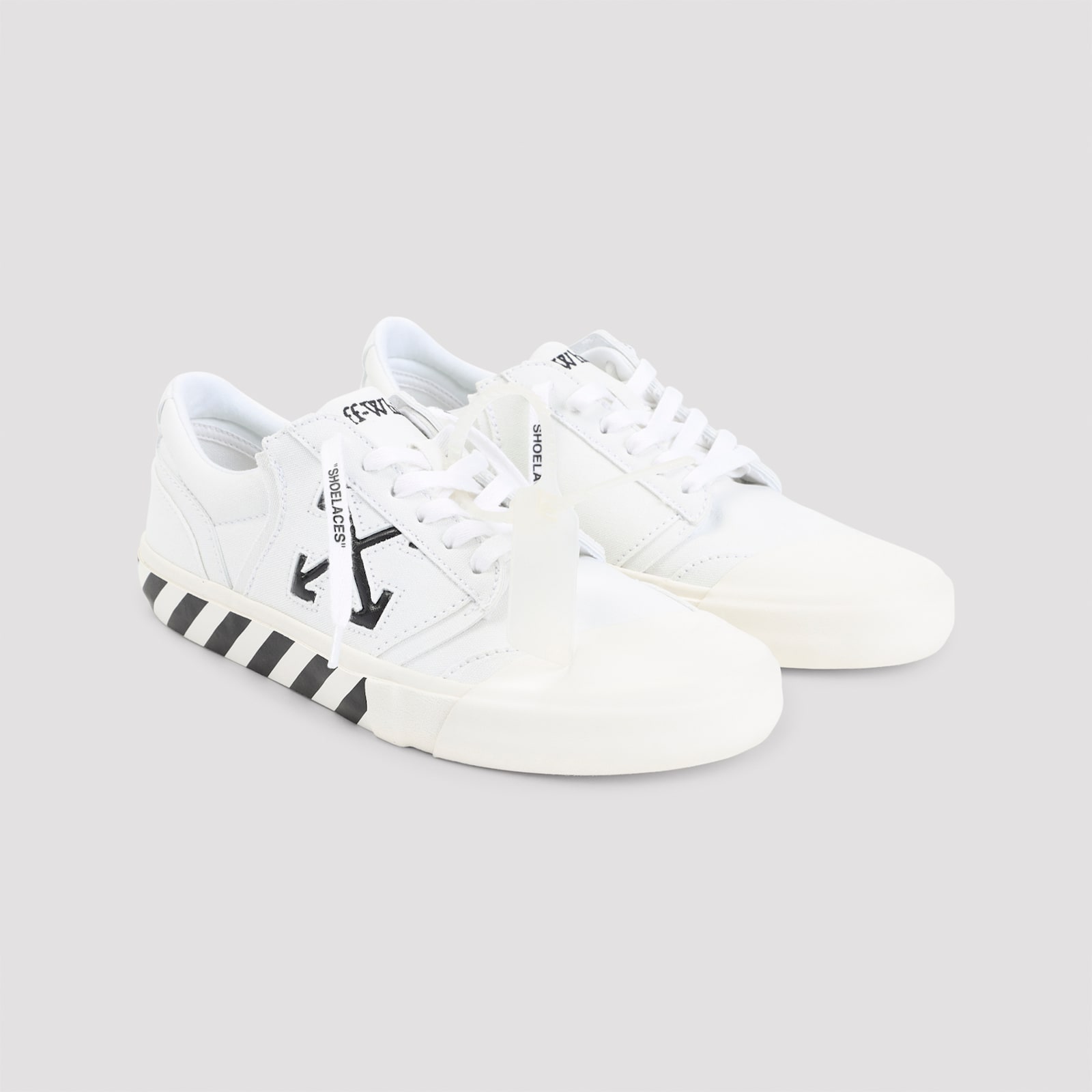Off-white Vulc Undercut Canvas Low-top Sneakers In Animal Print