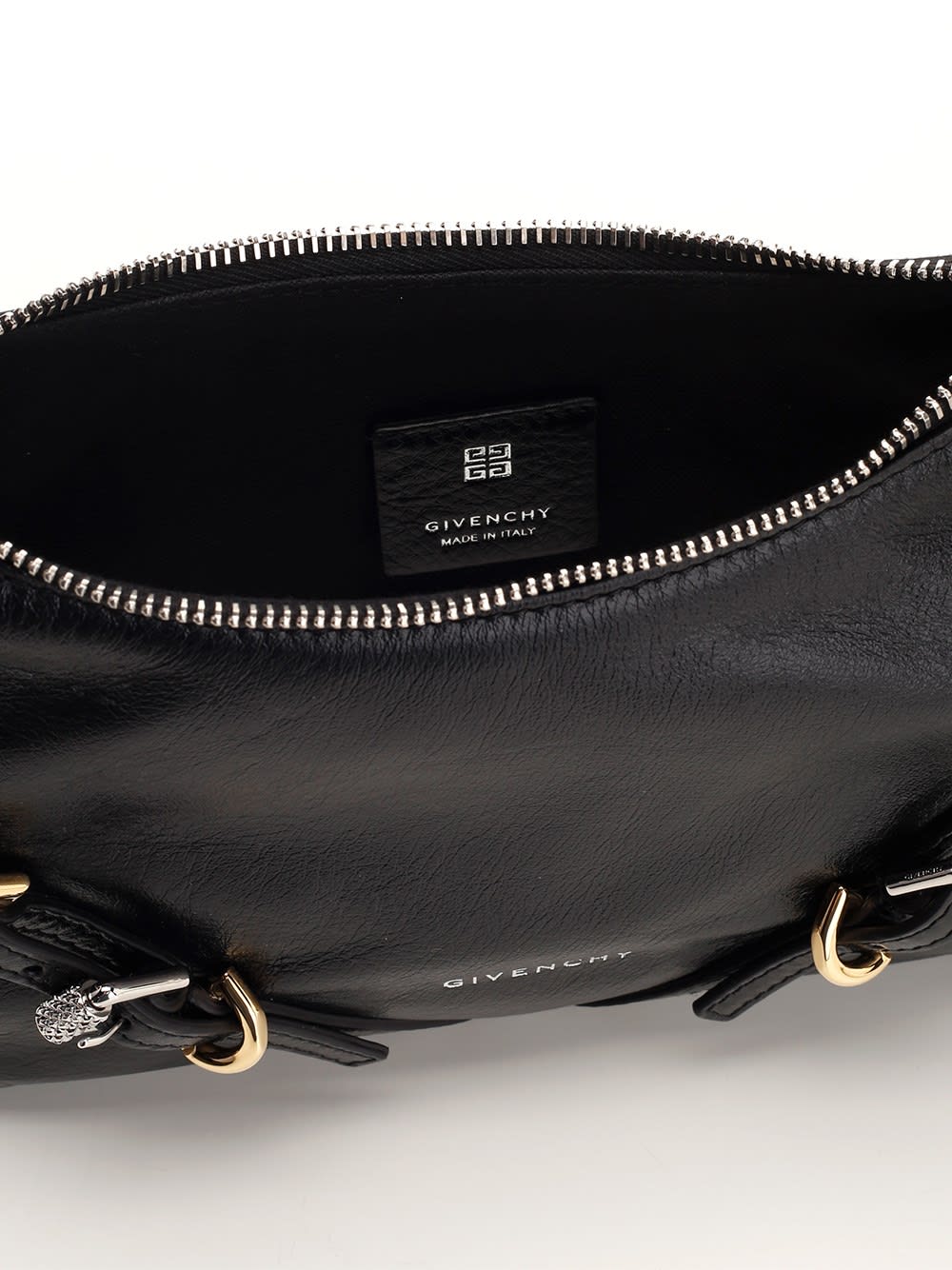 Shop Givenchy Voyou Medium Shoulder Bag In Black