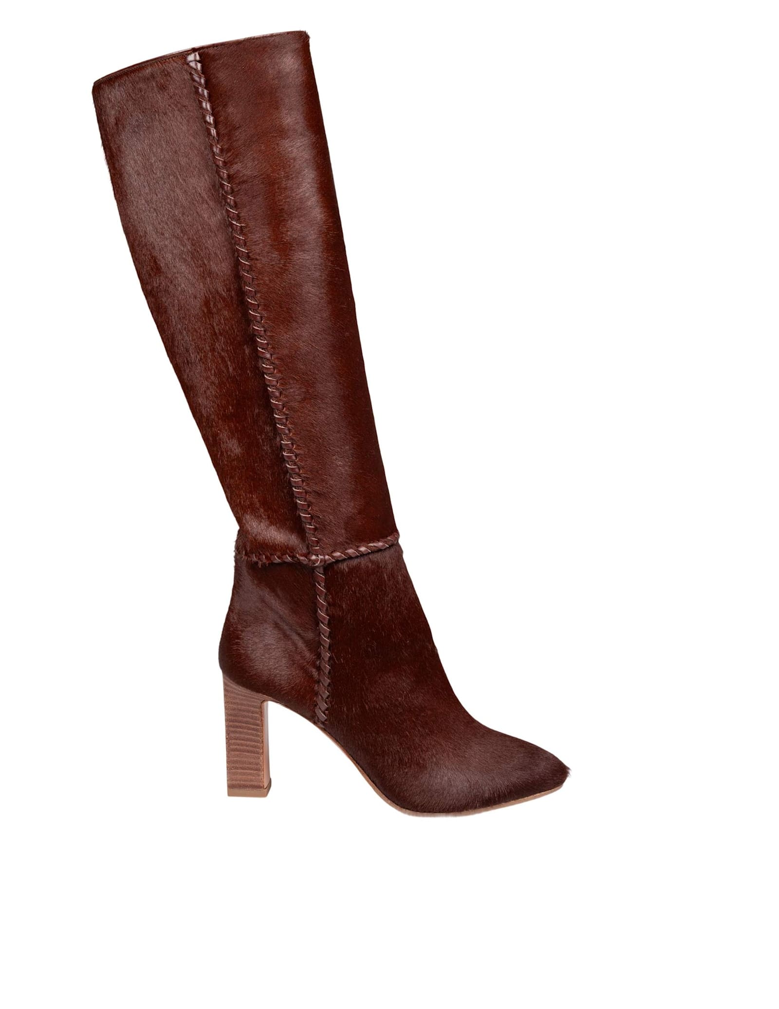 Aquazzura Indy 85 Ponyskin Boot, Brown In Brown